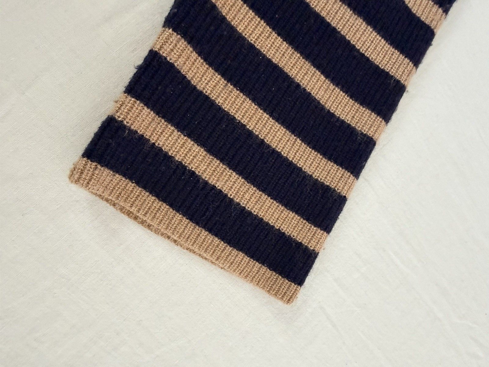 Rails Rails Harris Camel Navy Stripe Wool Cashmere Sweater Size M / US 6-8 / IT 42-44 - 10 Thumbnail