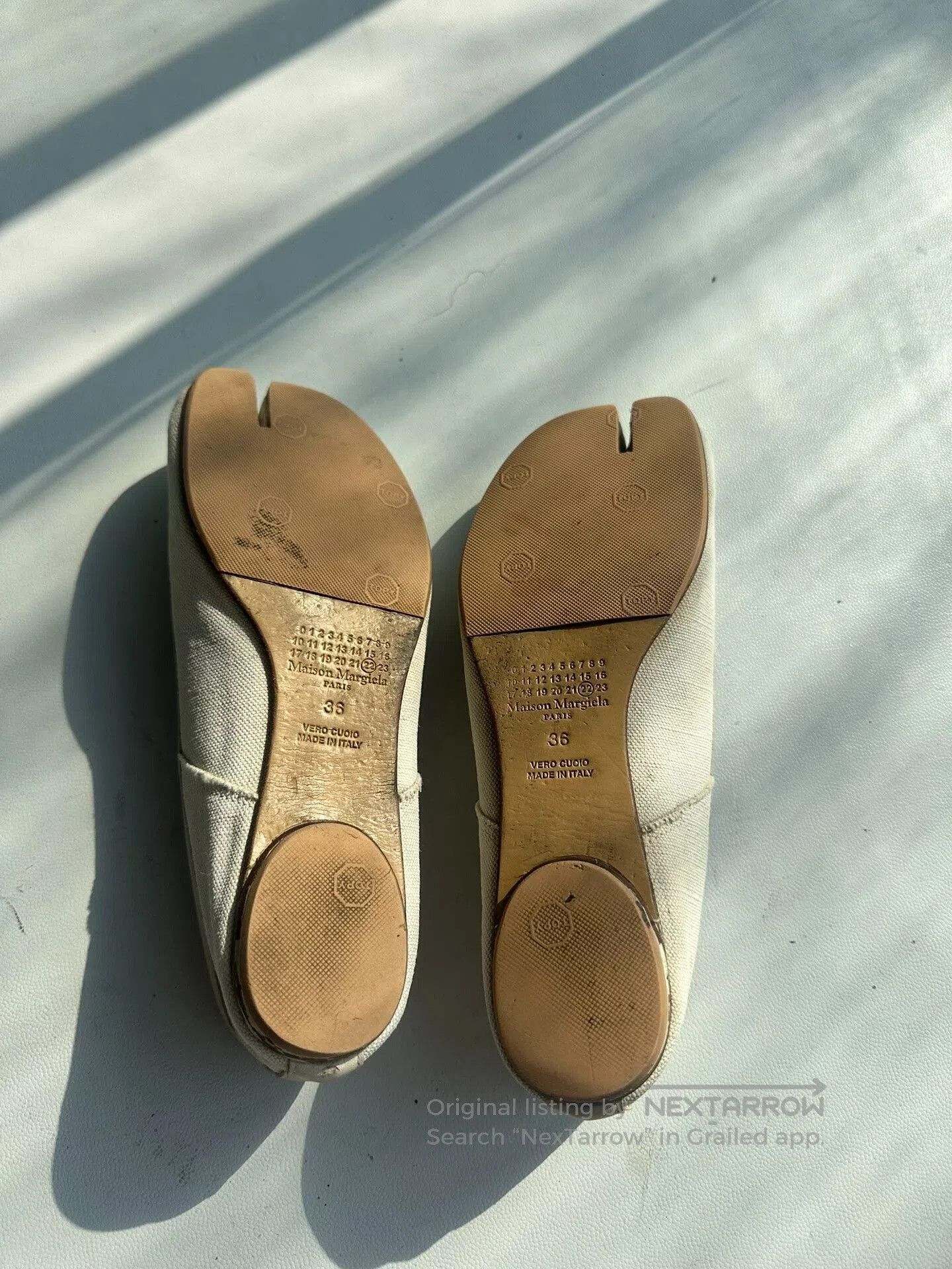 Maison Margiela Maison Margiela Canvas Tabi Ballet Shoes. Size US 5 / IT 35 - 3 Thumbnail