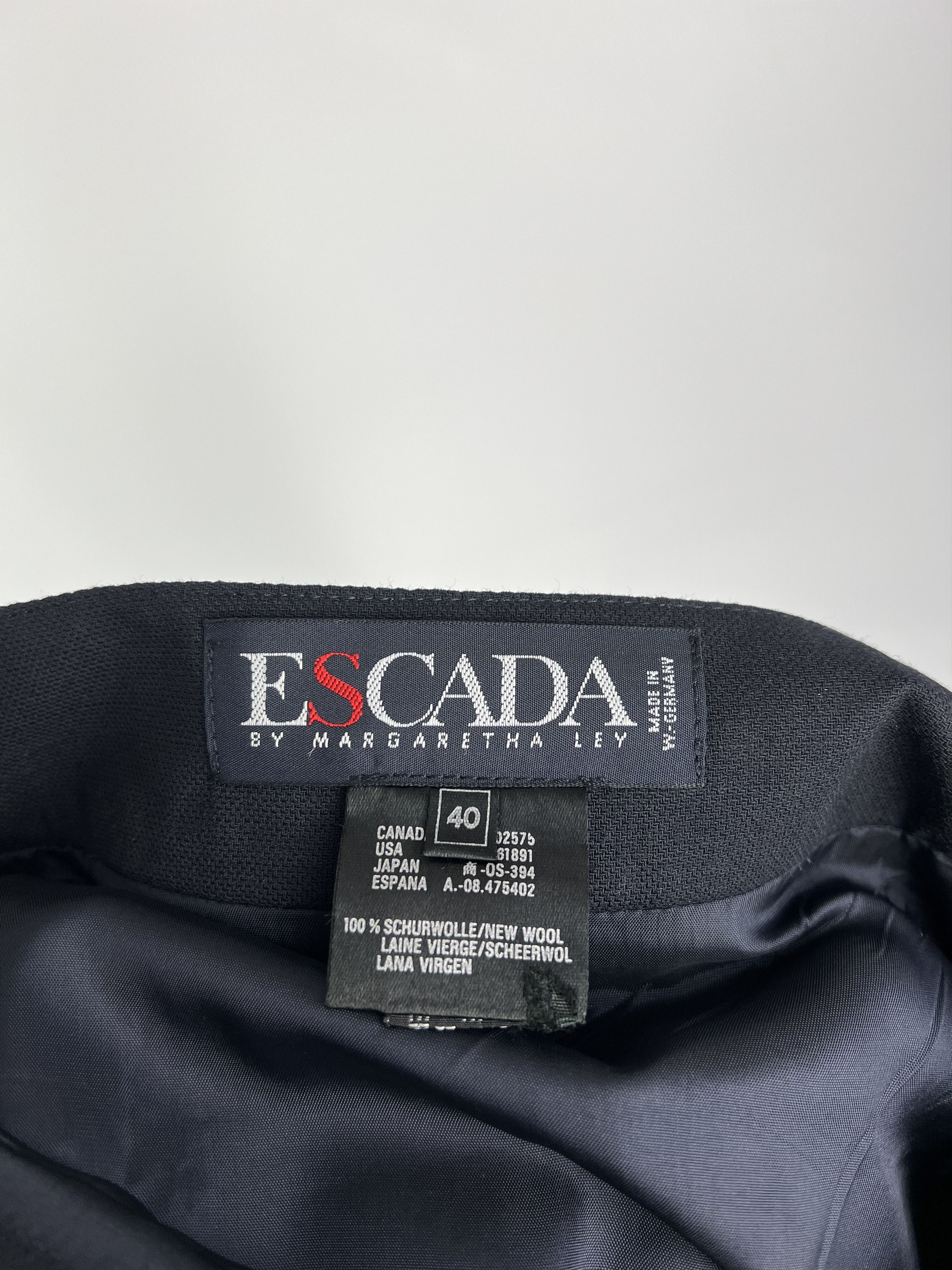 Escada × Vintage Escada By Margaretha Ley Rare Vtg Wool Midi Skirt Size 40 Size 27" / US 4 / IT 40 - 12 Thumbnail