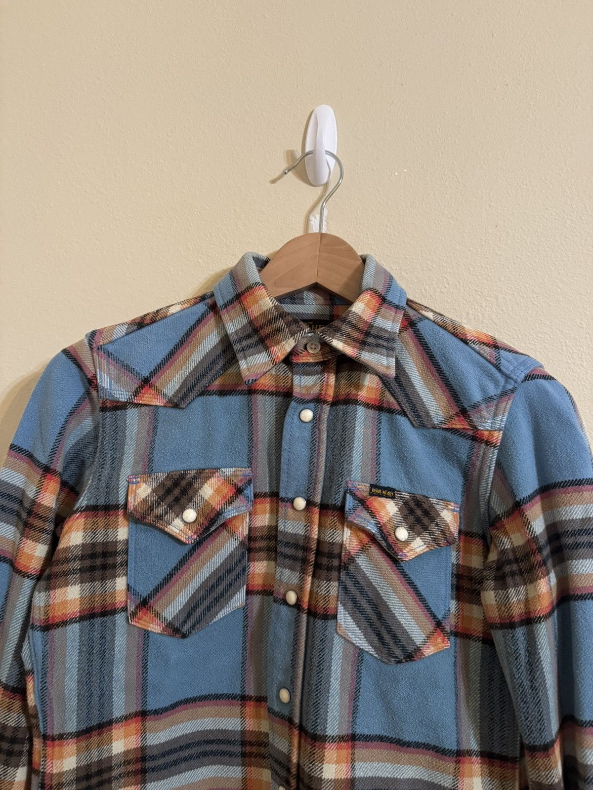 Iron Heart Iron Heart Ultra Heavyweight Flannel Shirt Plaid Blue XS Size US XS / EU 42 / 0 - 2 Thumbnail