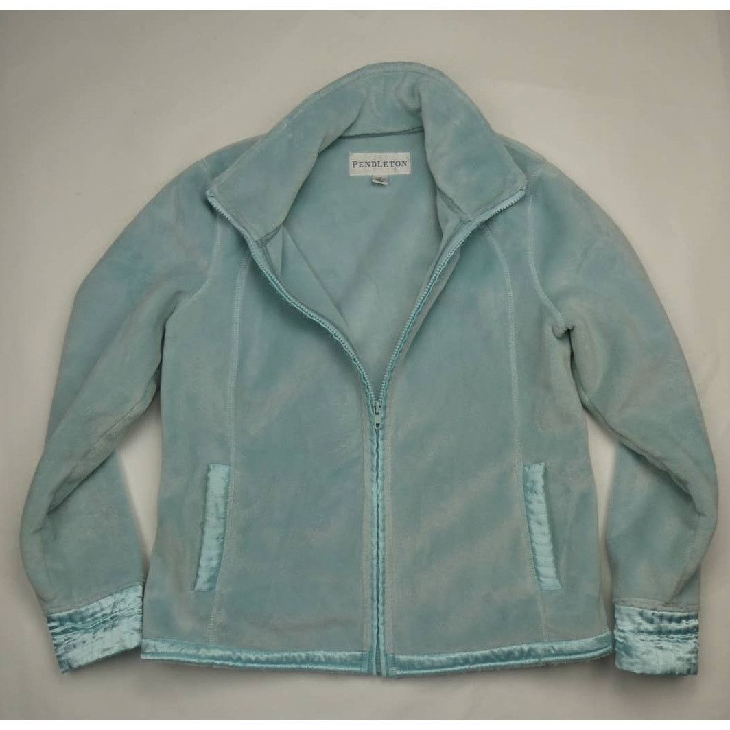 Pendleton Pendleton super soft fleece full zip jacket, small, blue Size S / US 4 / IT 40 - 1 Thumbnail