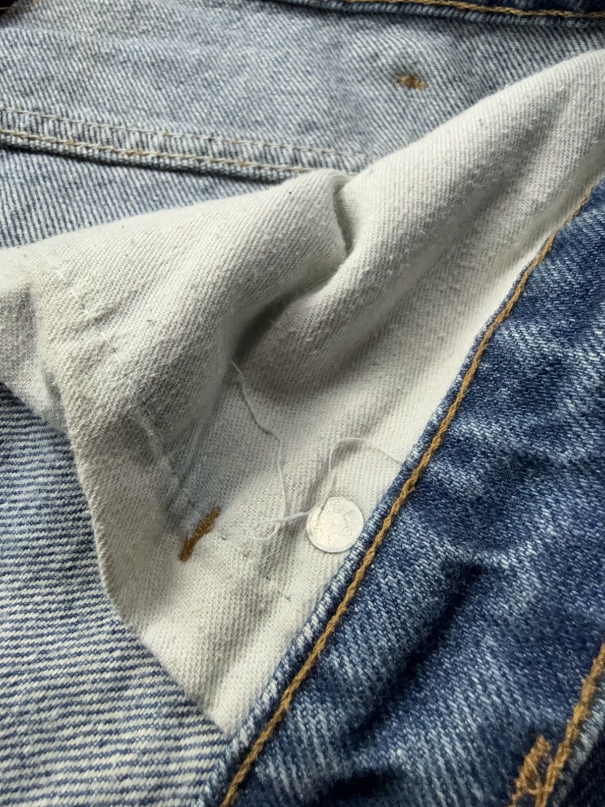 Levi's Vintage Clothing Archive Vintage 90s Levi’s 517 Made in USA Bootcut Jeans Size US 35 - 13 Thumbnail