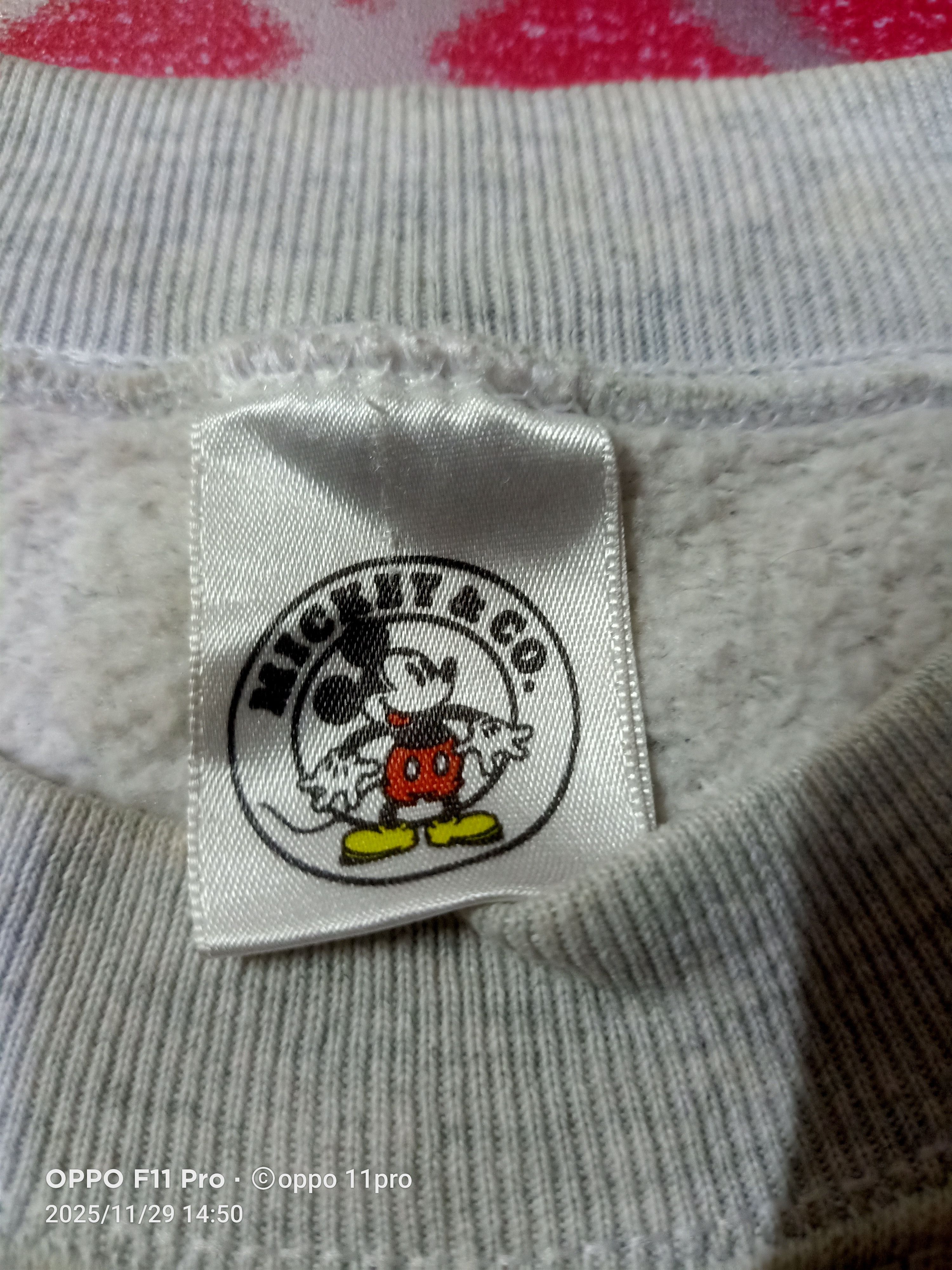 Mickey Mouse Mickey Sweatshirt Men Crewneck Big Logo Cartoons Size US L / EU 52-54 / 3 - 6 Thumbnail