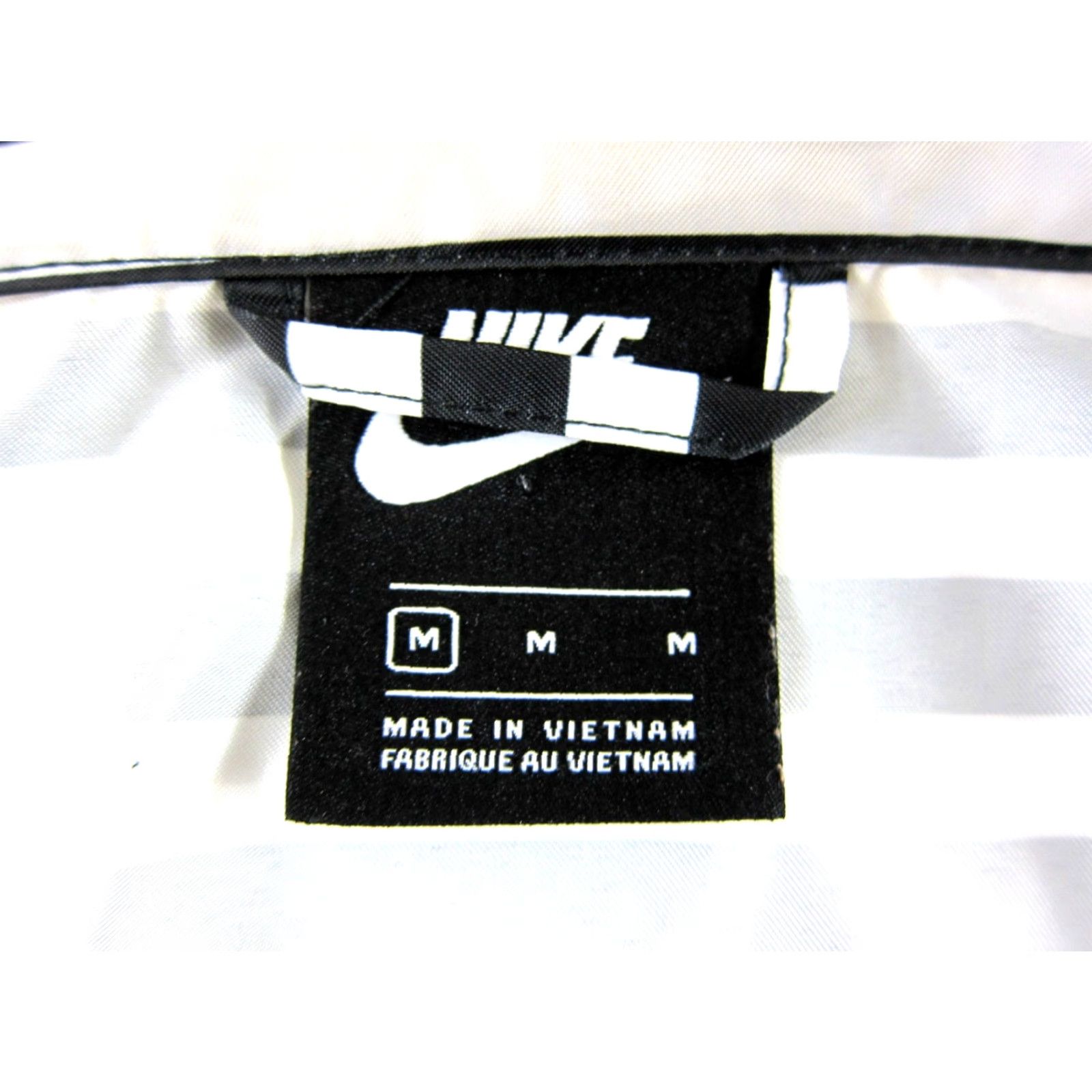Nike Nike Windbreaker Jacket 3/4 Sleeve Women M Black White Stripe Pocket High Neck Windbreaker Jacket Women M Size M / US 6-8 / IT 42-44 - 3 Thumbnail