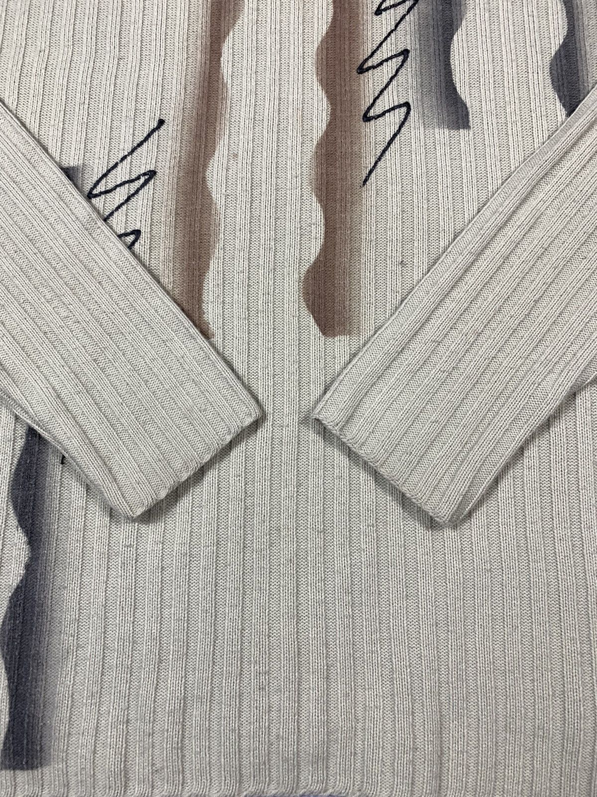 Japanese Brand × Vintage Vintage Y2K Japanese ribbed opium sweater streetwear size M Size US M / EU 48-50 / 2 - 4 Thumbnail