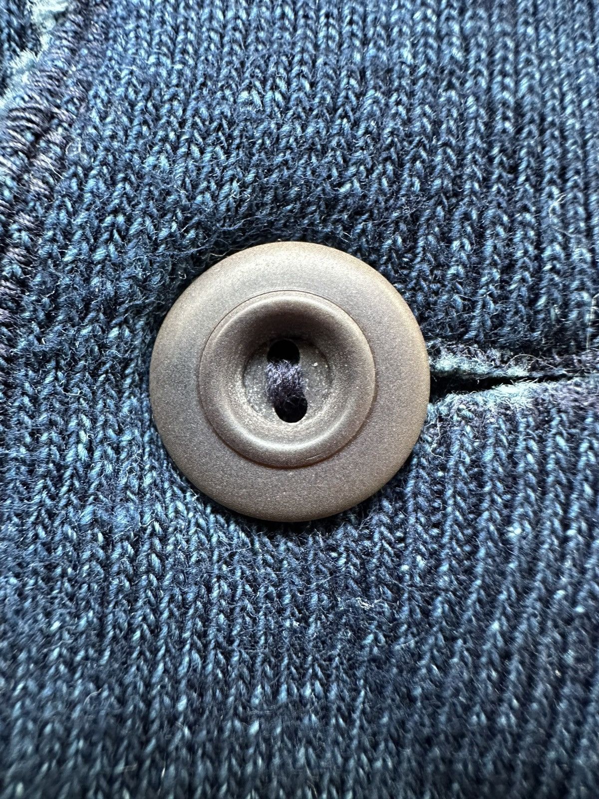 45rpm 00’s R by 45RPM indigo dyed polo long sleeve Size US S / EU 44-46 / 1 - 12 Thumbnail