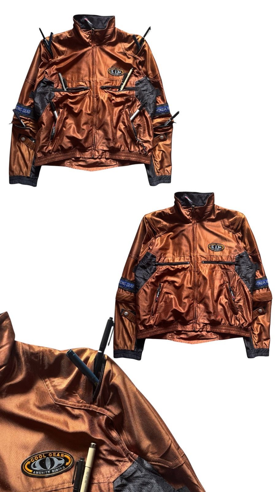 Vintage Vintage Honda “Cool” Riding Technical Gear Jacket Size US L / EU 52-54 / 3 - 11 Thumbnail