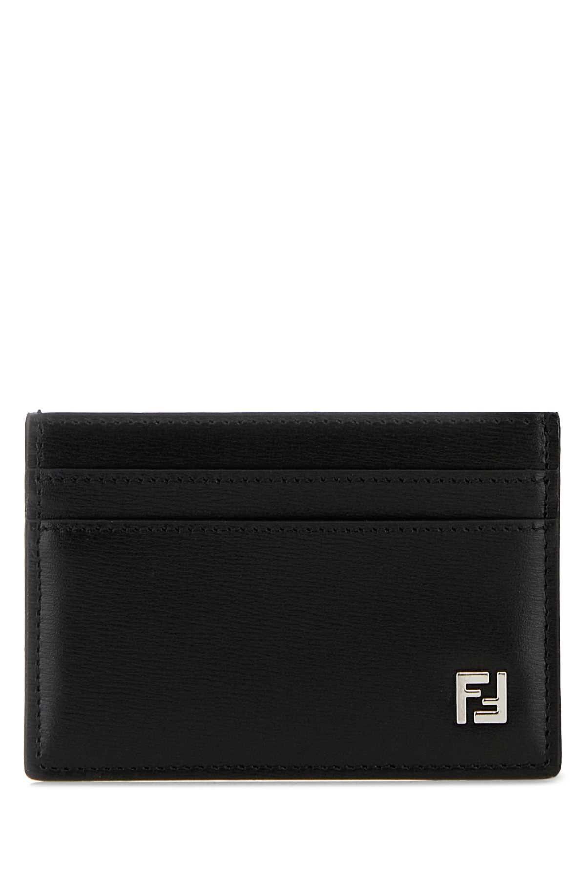 Fendi Black Leather Card Holder Size ONE SIZE - 1 Thumbnail