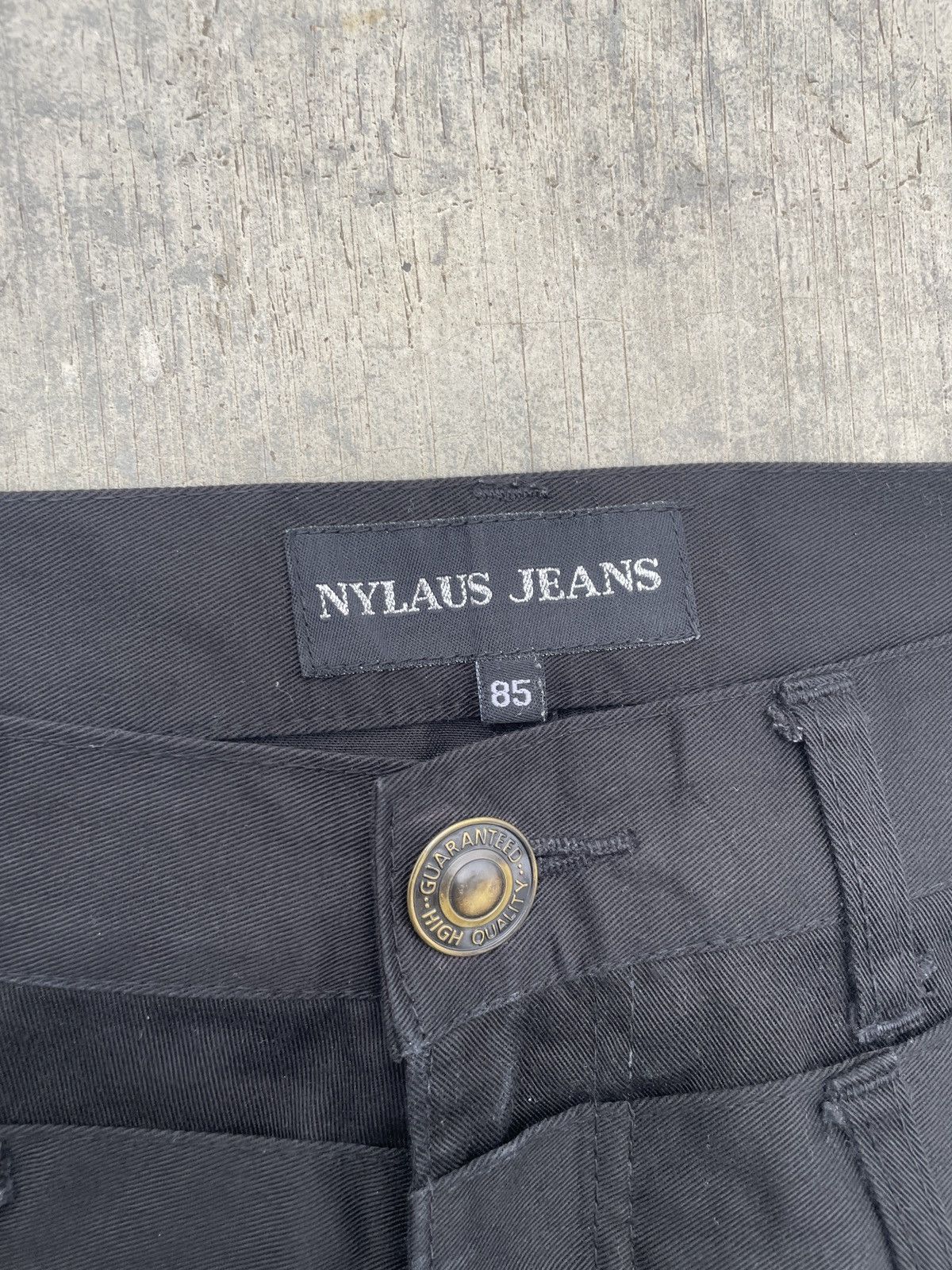 Japanese Brand 2000s JAPANESE BRAND NYLAUS DOUBLE WAIST BONDAGE SLIM Size US 32 / EU 48 - 4 Thumbnail