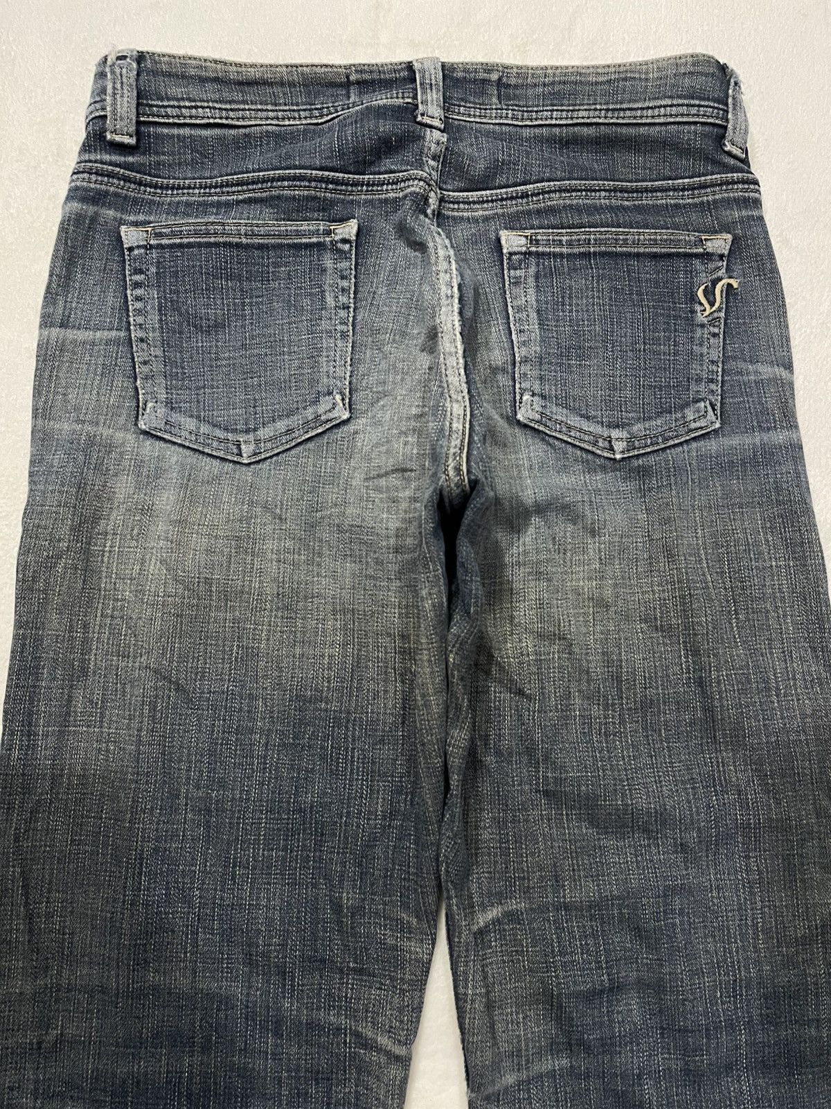 Japanese Brand Vintage Something Edwin Boot Cut Mudwash Denim Jeans Size US 30 / EU 46 - 13 Thumbnail