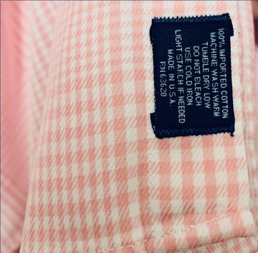 Burberry Burberry Pink Plaid Button-down Shirt Size Size US L / EU 52-54 / 3 - 3 Thumbnail