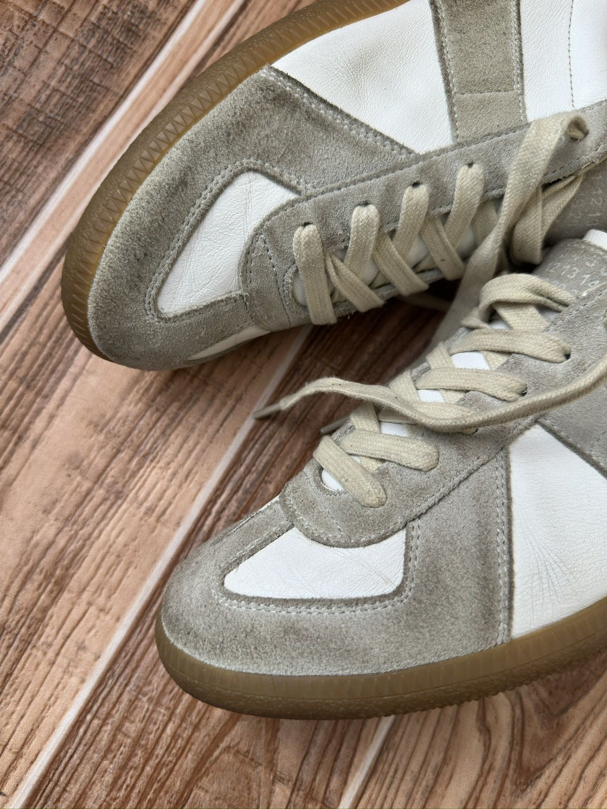 Maison Margiela Maison Martin Margiela Replica Gats White/gray Lowtops Size US 9 / IT 39 - 6 Thumbnail