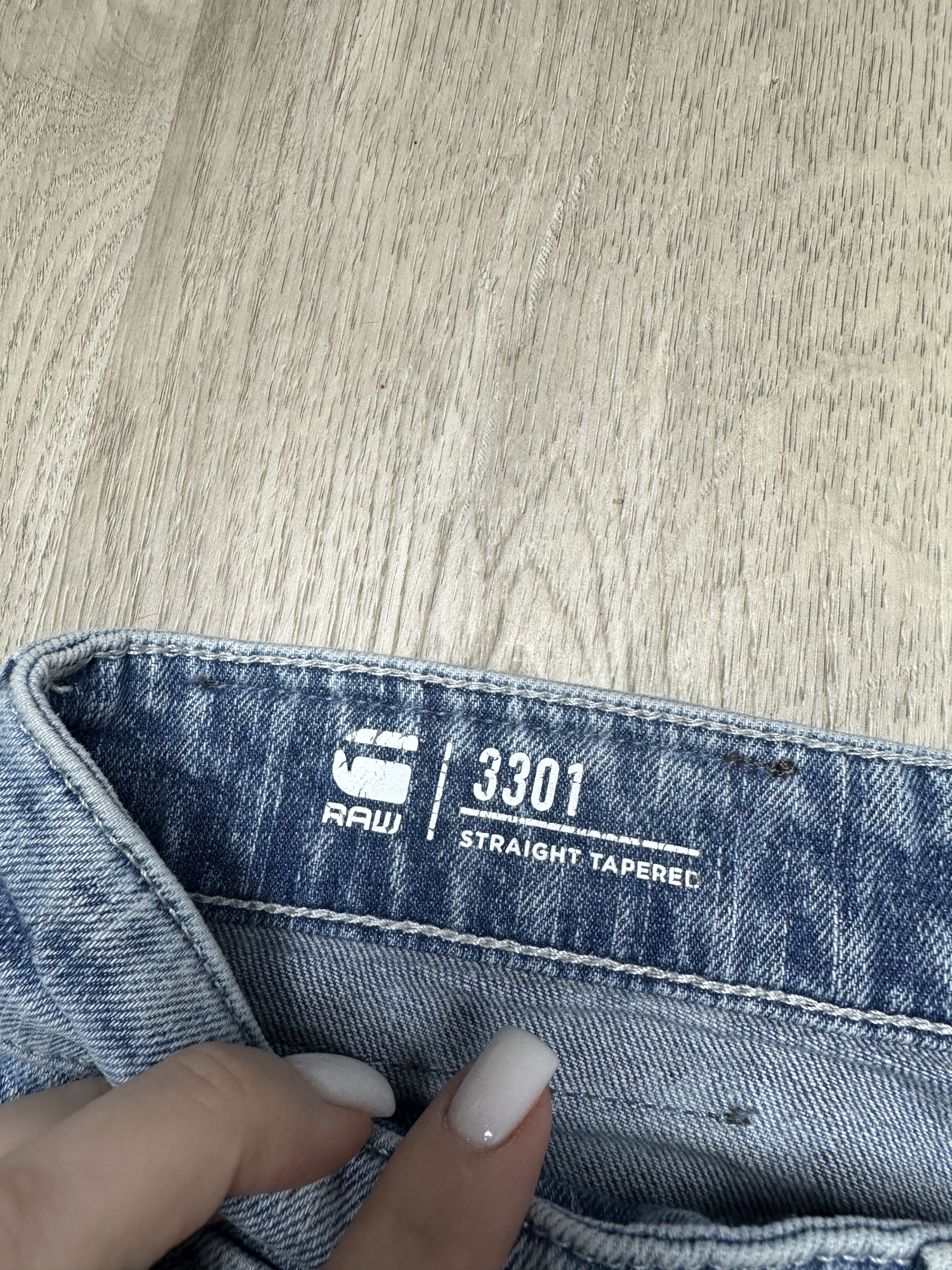 G-Star G Star Raw Mens 3301 Straight Tapered Denim Pants Jeans Size US 31 - 3 Thumbnail