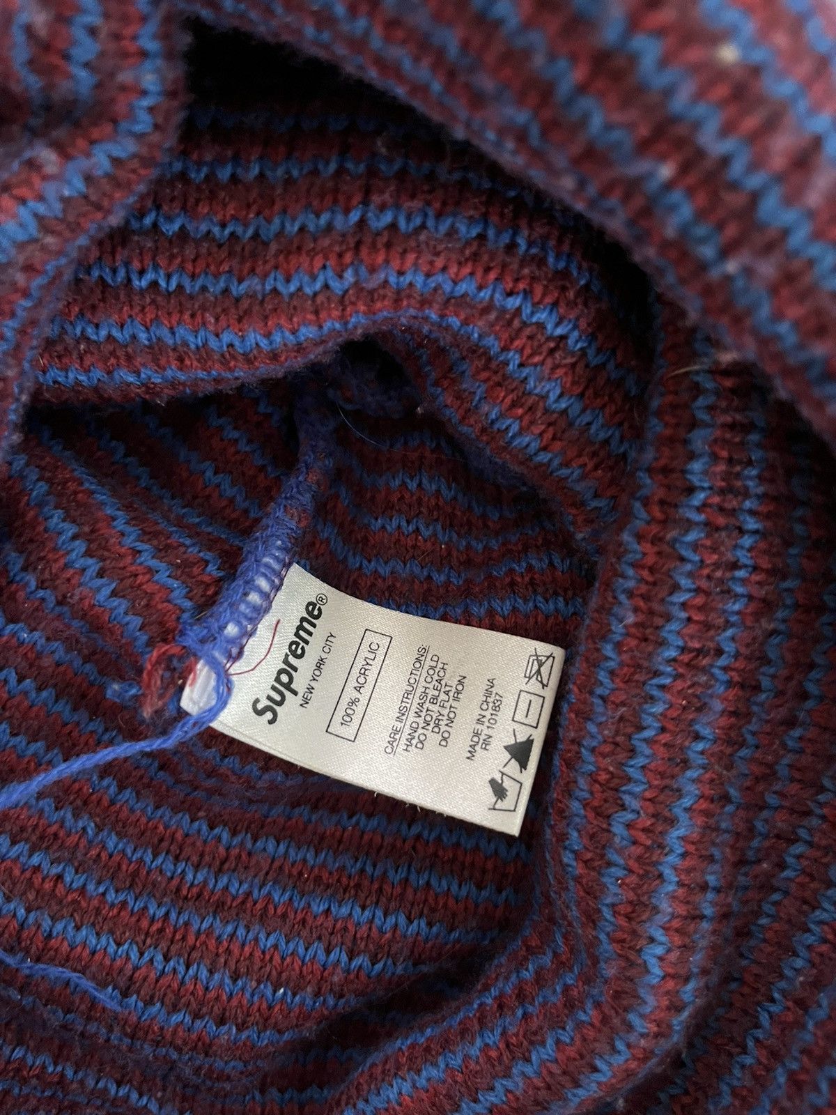 Supreme Supreme FW2018 Purple/Blue Beanie Size ONE SIZE - 2 Thumbnail