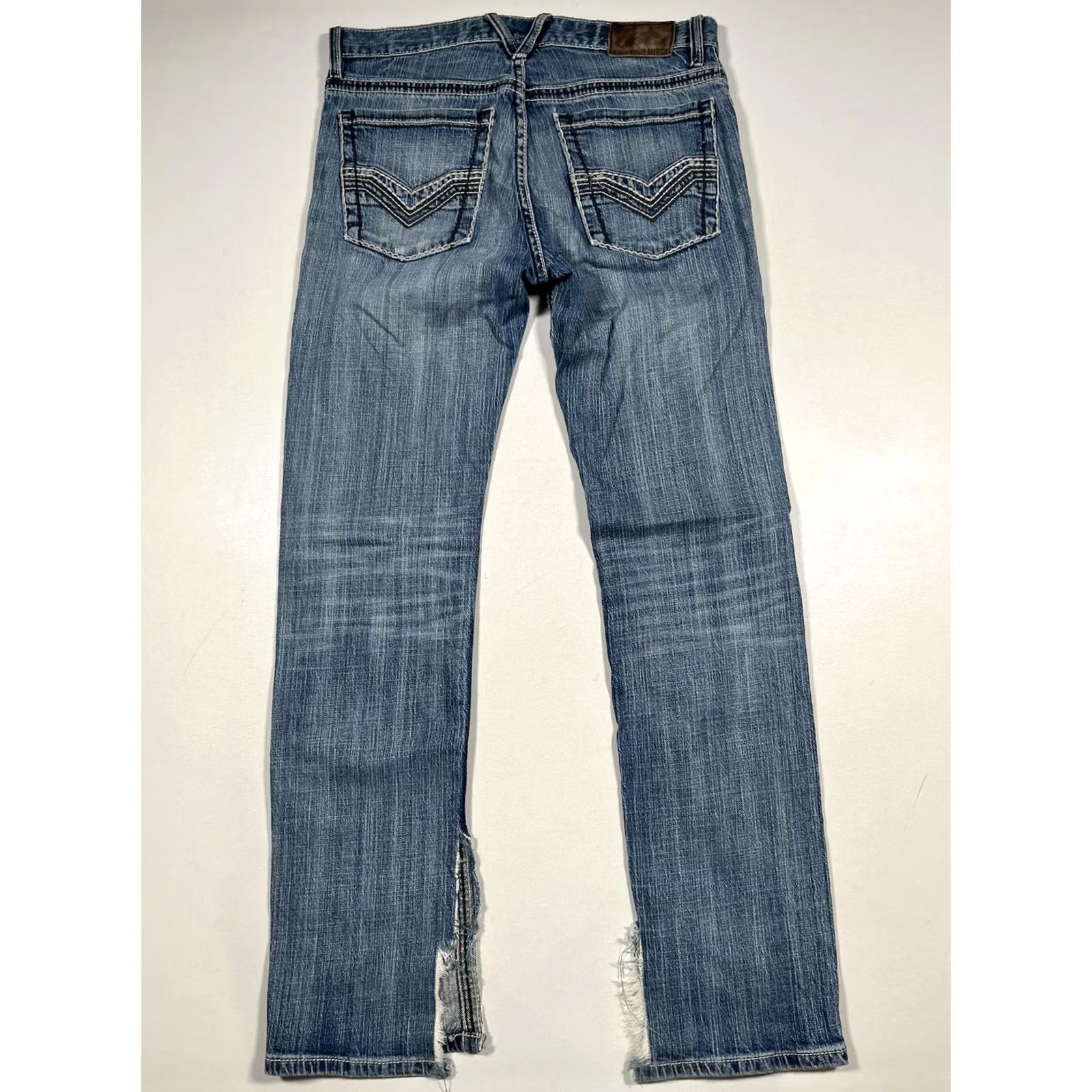 Harley Davidson VINTAGE Harley-Davidson Jeans Mens 32x32 Blue Denim Straight Leg Distressed VTG Size US 32 / EU 48 - 2 Thumbnail