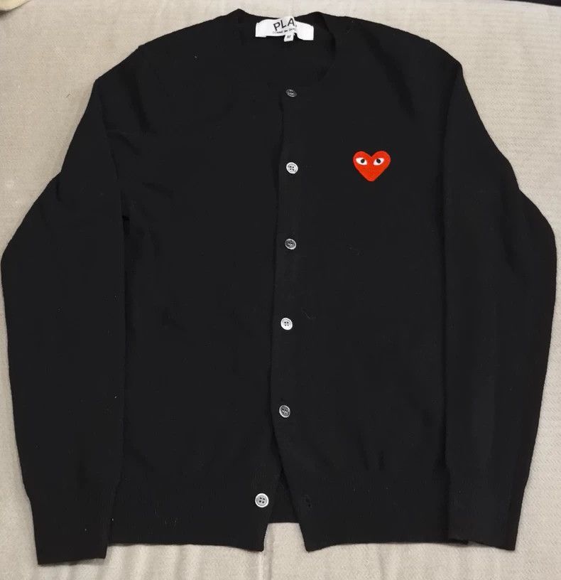 Comme des Garcons Comme Des Garcons Red heart wool cardigan 2505-Nextarrow Size M / US 6-8 / IT 42-44 - 1 Thumbnail