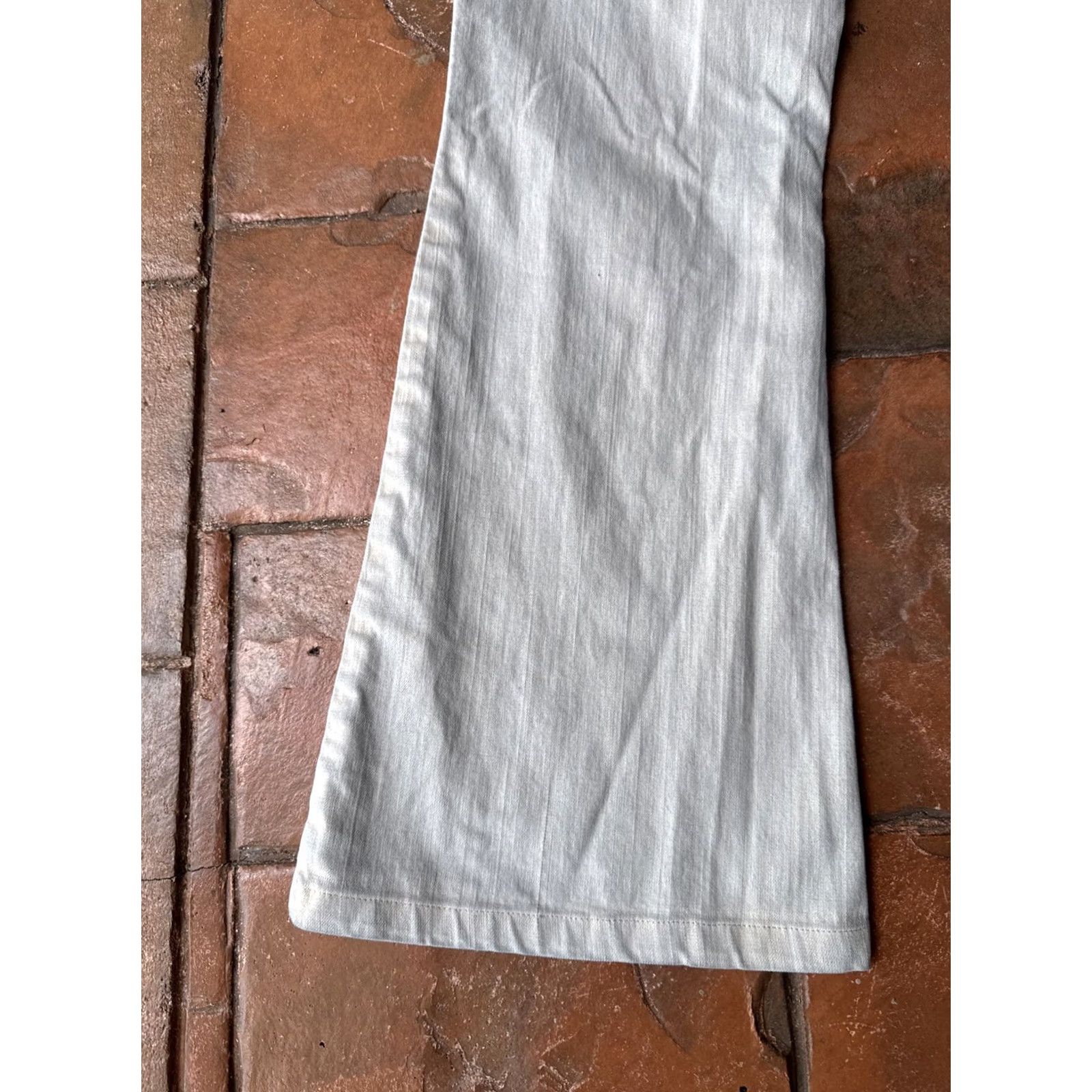 Vintage VINTAGE Mudd Jeans Flare Pants Womens 11x29 Beige Cotton Blend 90s Punk Khakis Size 32" / US 10 / IT 46 - 5 Thumbnail