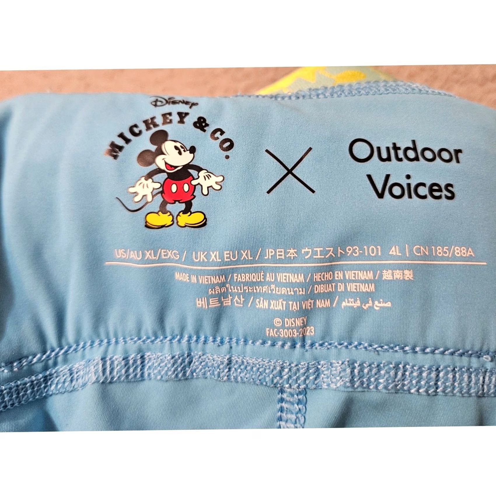 Outdoor Voices Outdoor Voices Shorts Womens XL Blue Disney Exclusive Mickey Snacks UPF Women Size Size 40" / US 18 - 5 Thumbnail