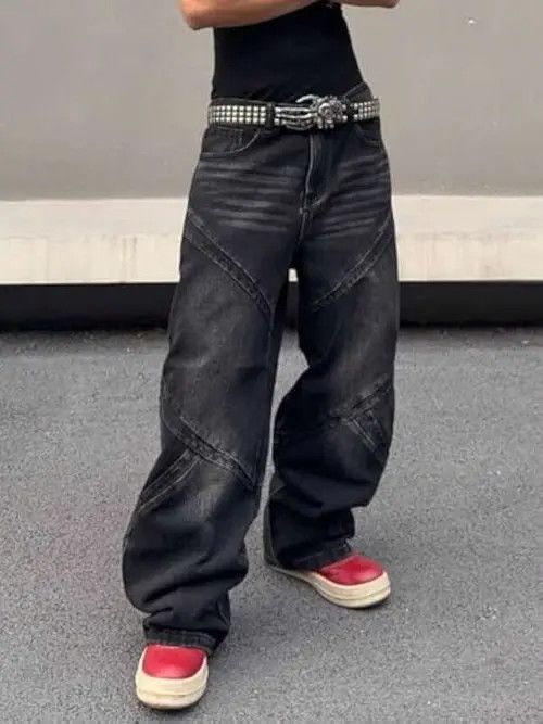 Japanese Brand × Vintage DRIP Street baggy Oversized jeans Y2K Size US 32 / EU 48 - 3 Thumbnail