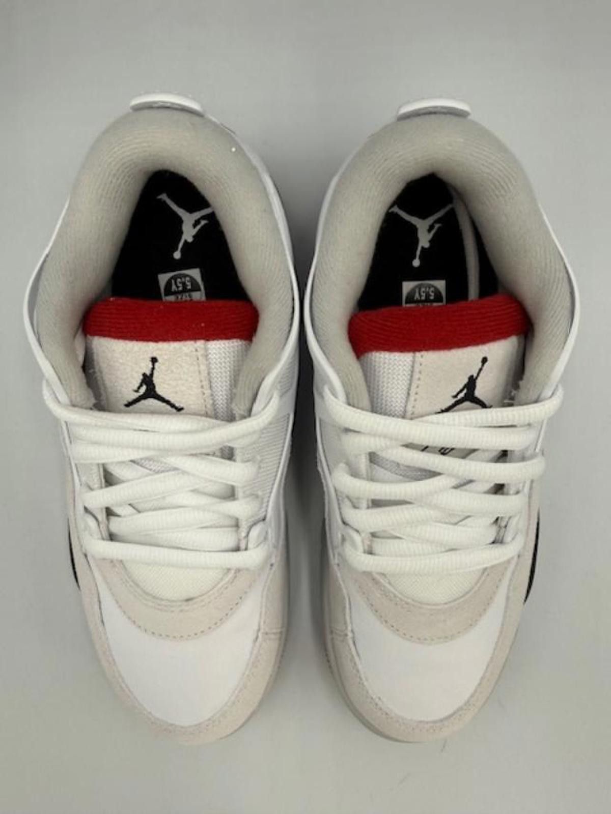 Nike Nike Air Jordan AJ 4 RM - White Fire Red - Y5.5 / W7 New Size US 5.5 / EU 38 - 6 Thumbnail