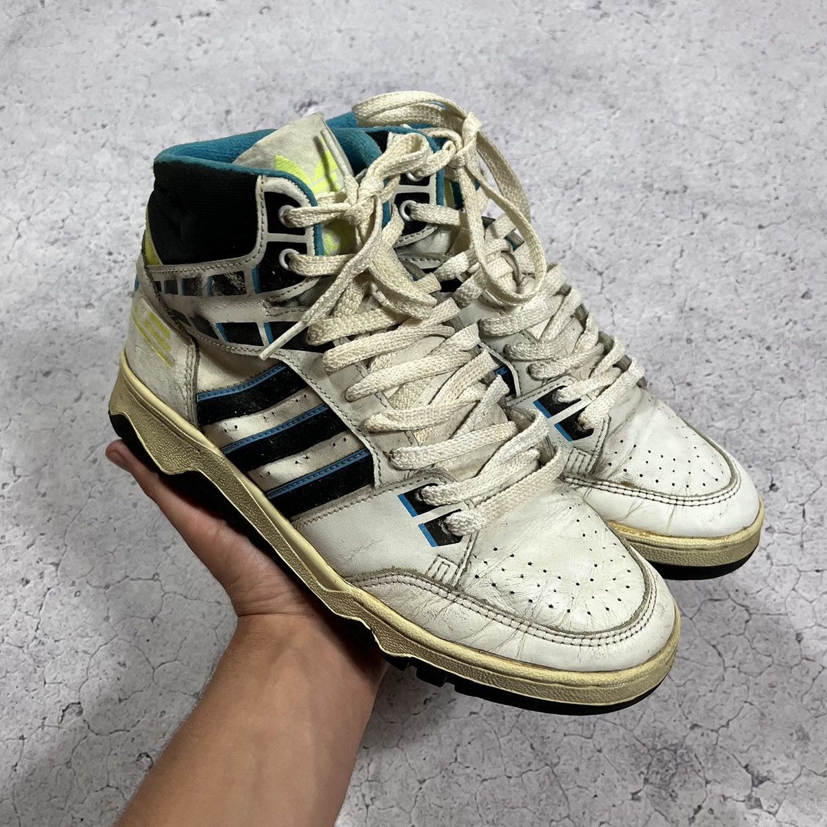 Adidas Vintage Adidas Basketball High Top Vintage 80s Sneakers Shoes Grailed