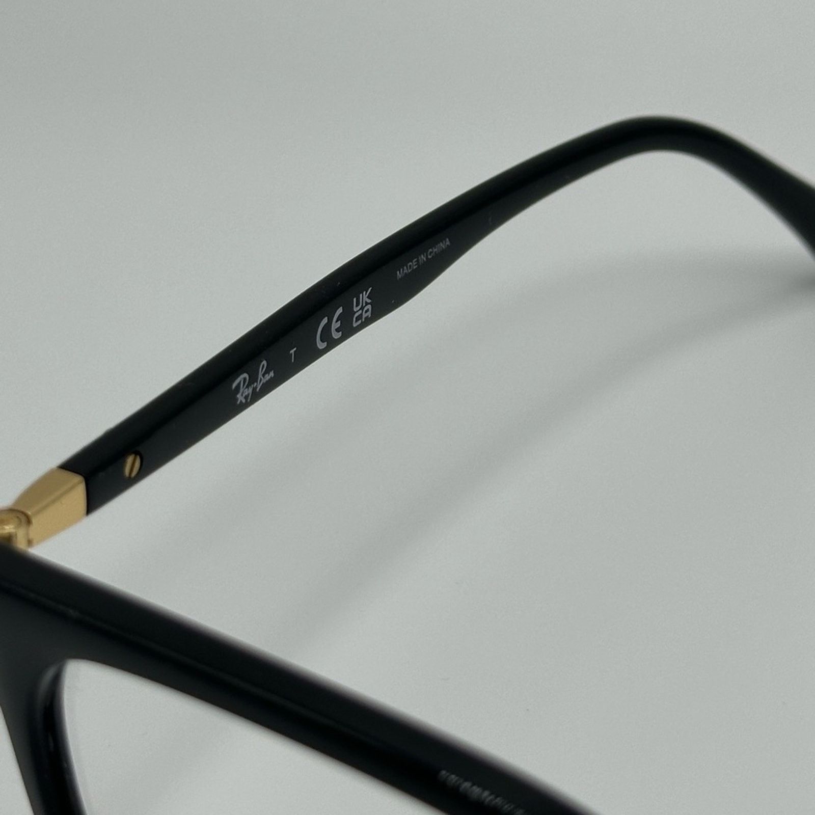 RayBan NEW RAY BAN RX7211 2000 Black Demo Lens Unisex Eyeglasses Size ONE SIZE - 3 Thumbnail
