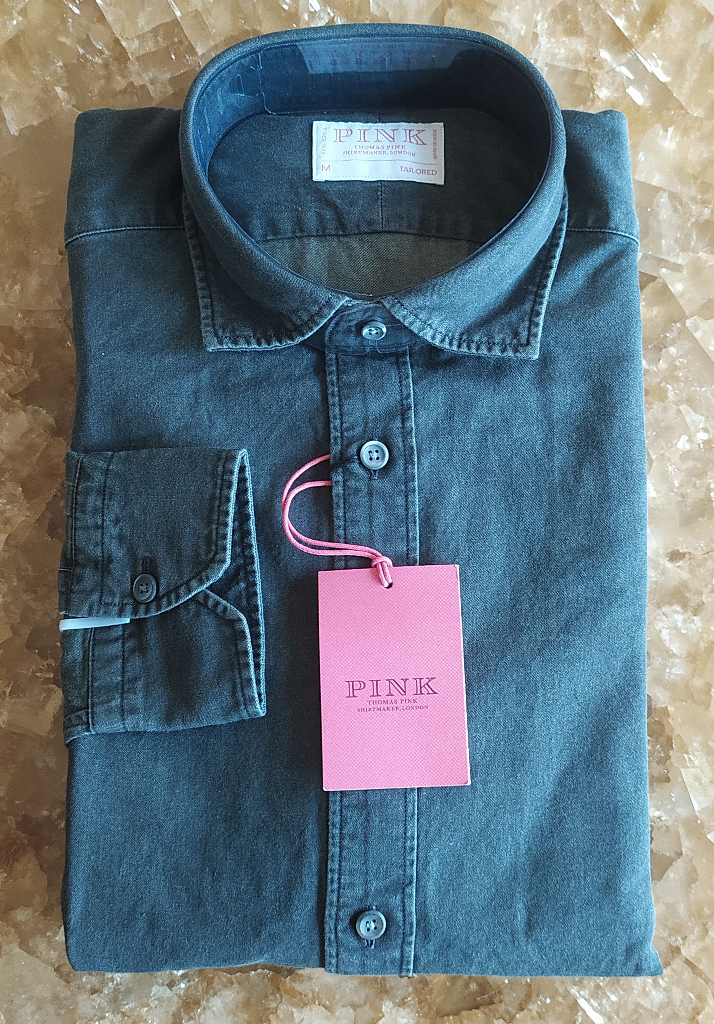 Thomas Pink Thomas Pink Tailored Fit Twill Shirt Free Shipping T/66 Size US M / EU 48-50 / 2 - 1 Thumbnail