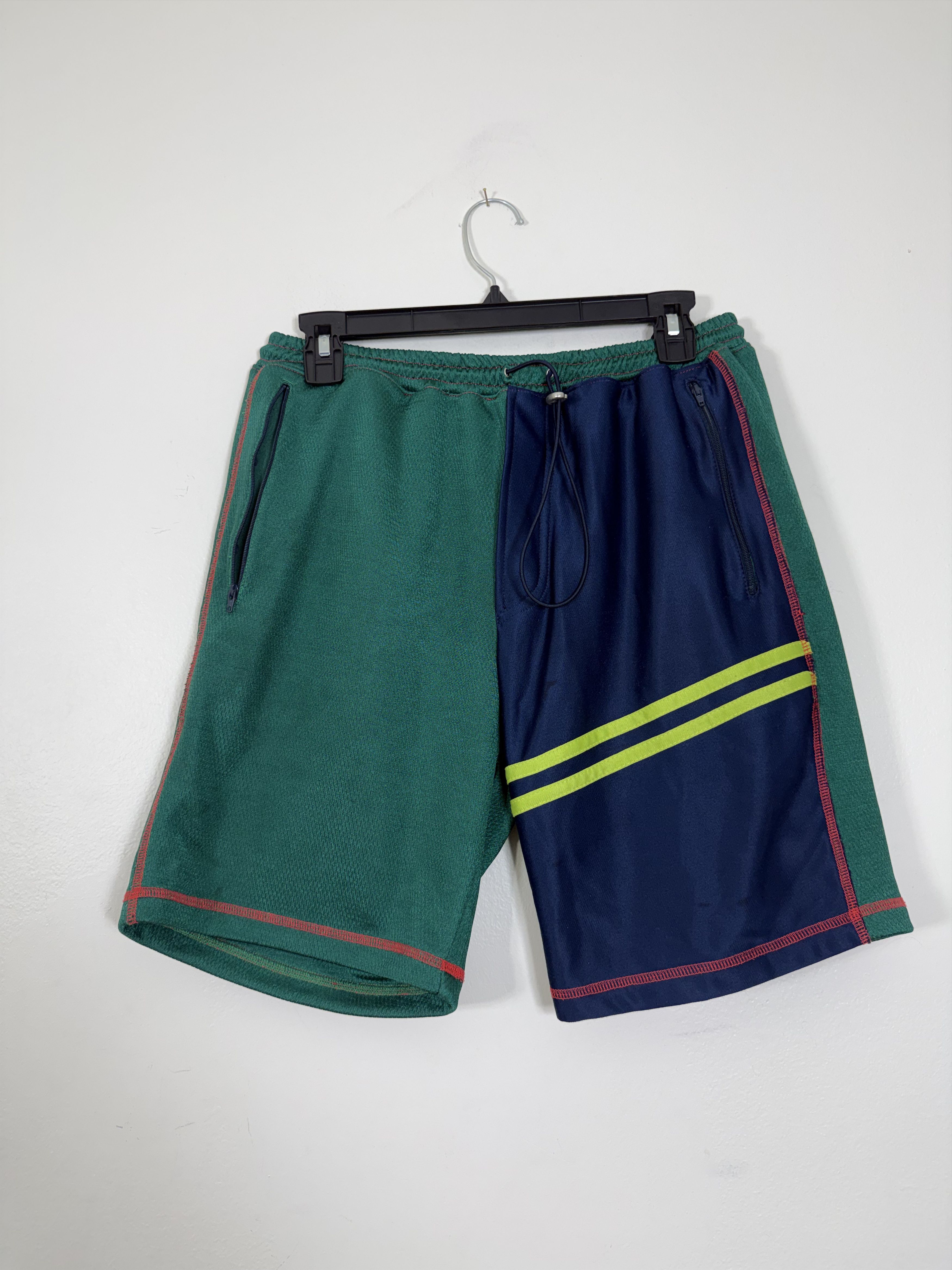 Ahluwalia Green Multicolor Basketball Shorts Size US 30 / EU 46 - 1 Thumbnail