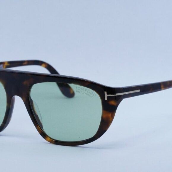 Tom Ford Tom Ford Edward FT1002 52N Sunglasses Dark Havana Aviator Size ONE SIZE - 4 Thumbnail