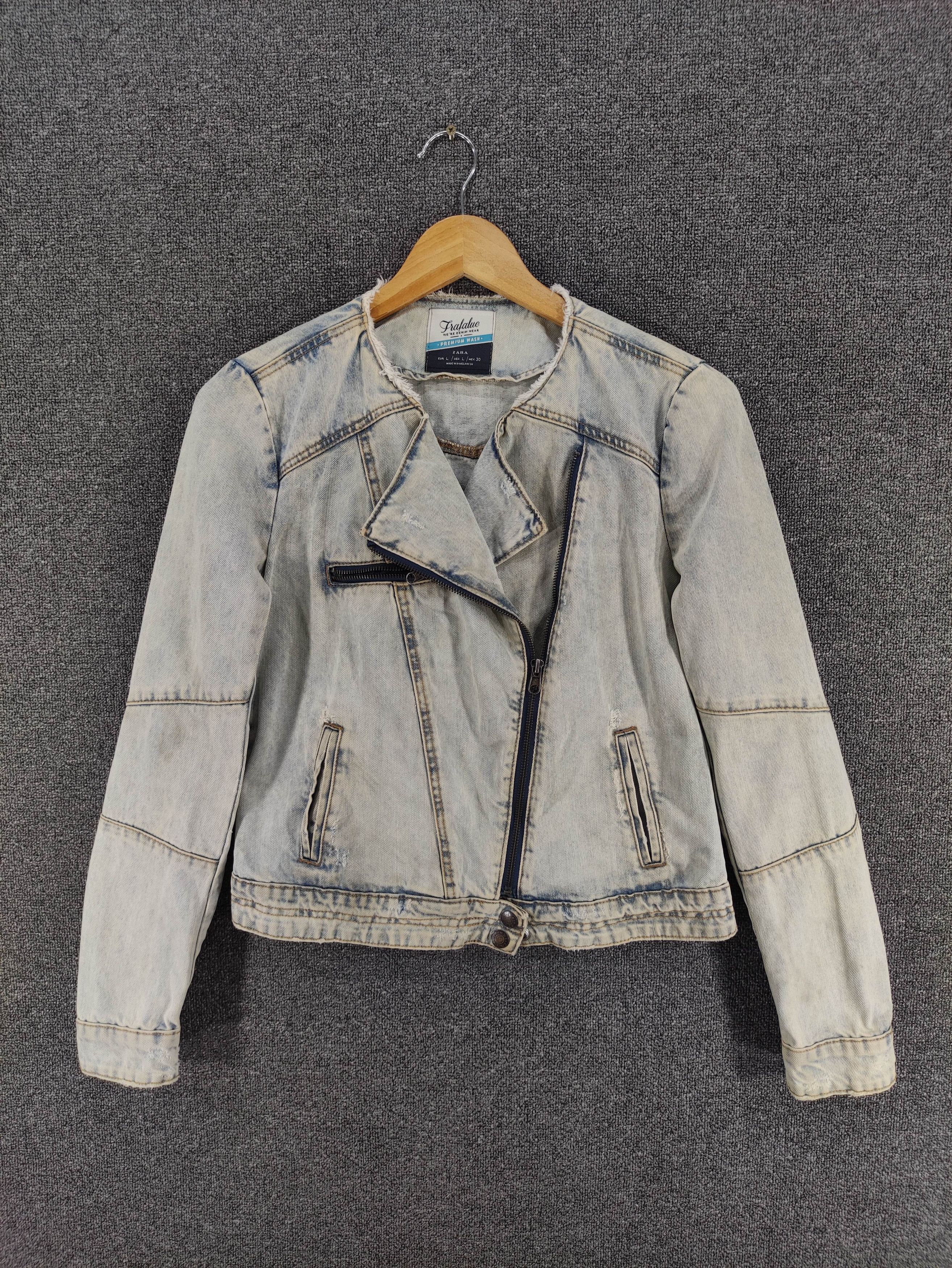 Zara Cropped TRF Denim Jacket Zara | Grailed