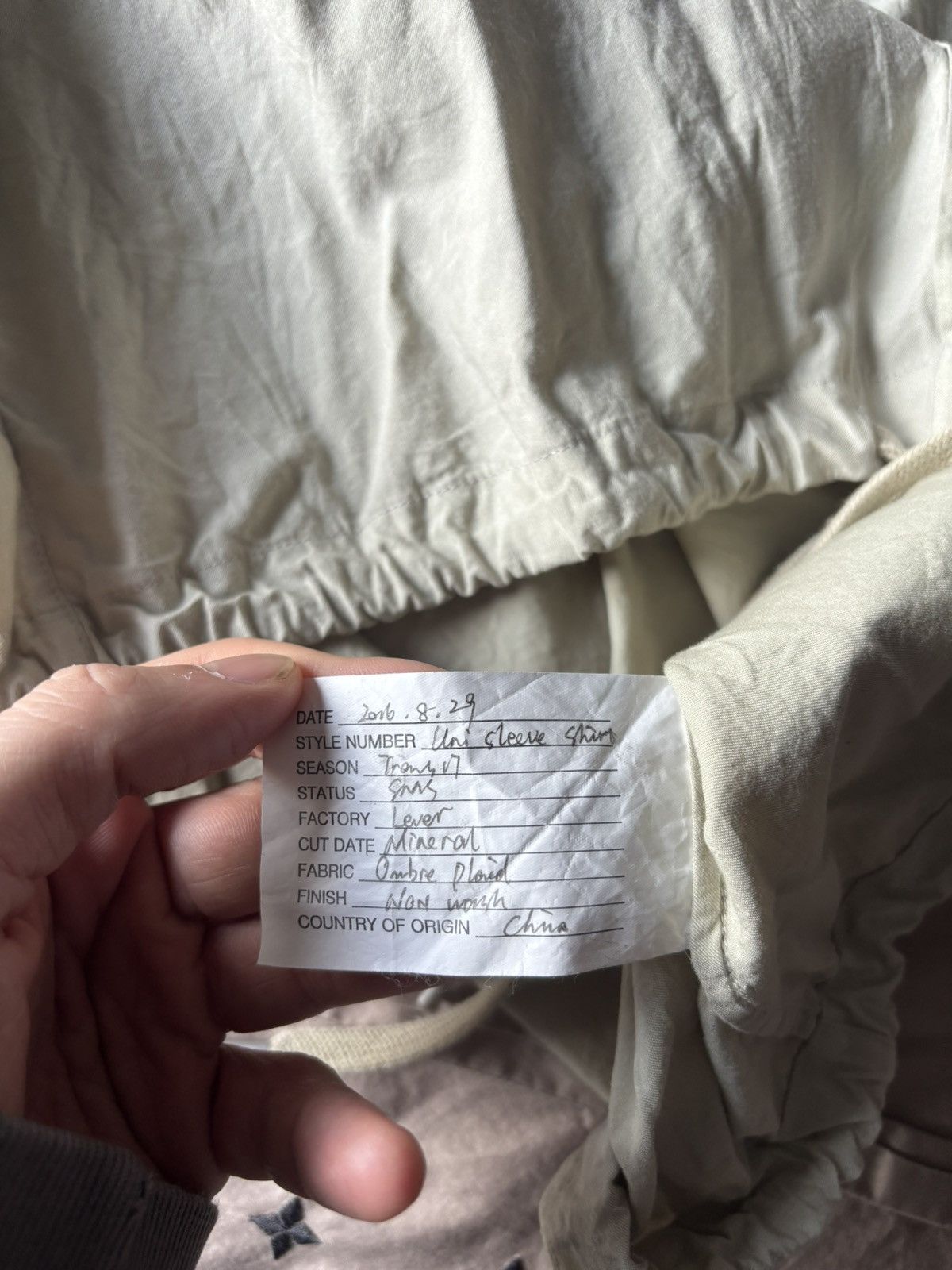 Helmut Lang Sample Helmut Lang S/S 2016 “Transit” Uni Sleeve Shirt Size US M / EU 48-50 / 2 - 3 Thumbnail