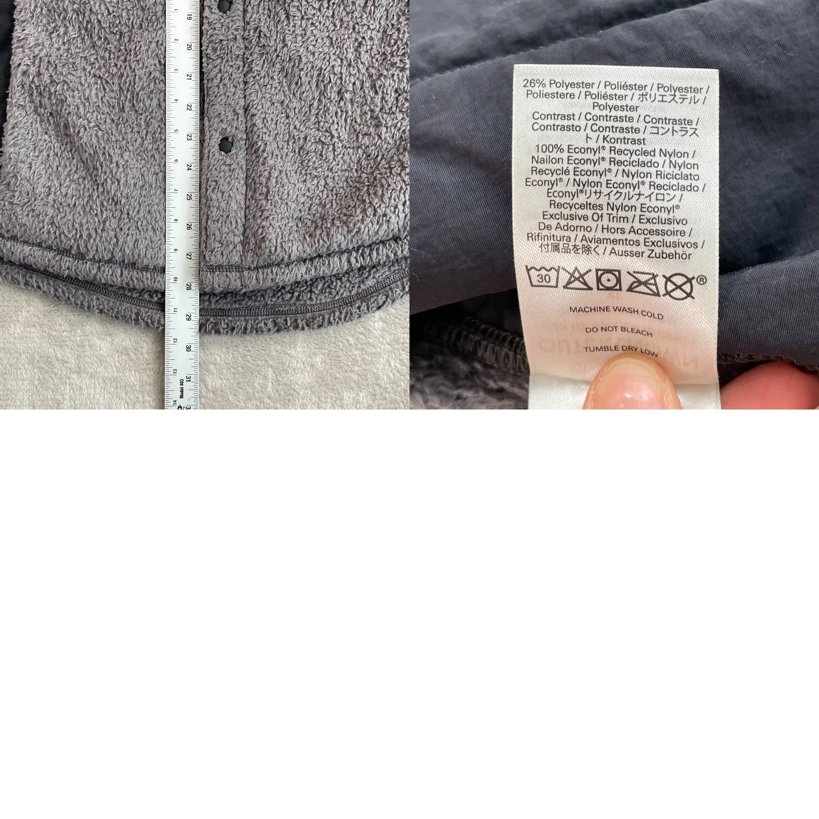Outerknown Outerknown Skyline Shirt Jacket Men XL Grey Fleece Sherpa Snap Up Long Sleeve Size US XL / EU 56 / 4 - 8 Thumbnail