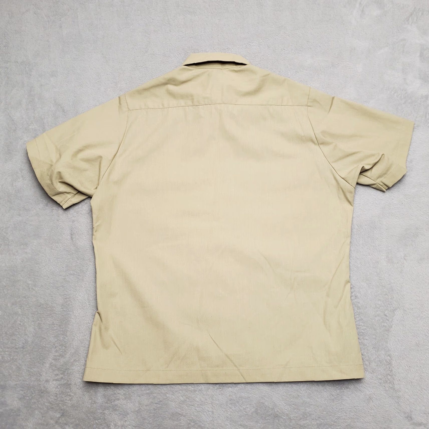 Vintage VINTAGE EXECUTIVE APPAREL, INC. Shirt Womens 12 Beige Safari Western Utility Forrest Park Marine SS Collared Pockets UV Basic Outdoor Casual Size XL / US 12-14 / IT 48-50 - 4 Thumbnail