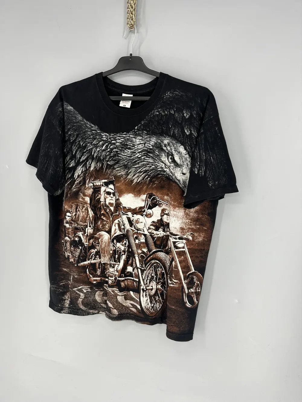 Band Tees Route 66 Jay’s Rook Eagle/ Motorcycle T Shirt Mens Size US XL / EU 56 / 4 - 3 Thumbnail