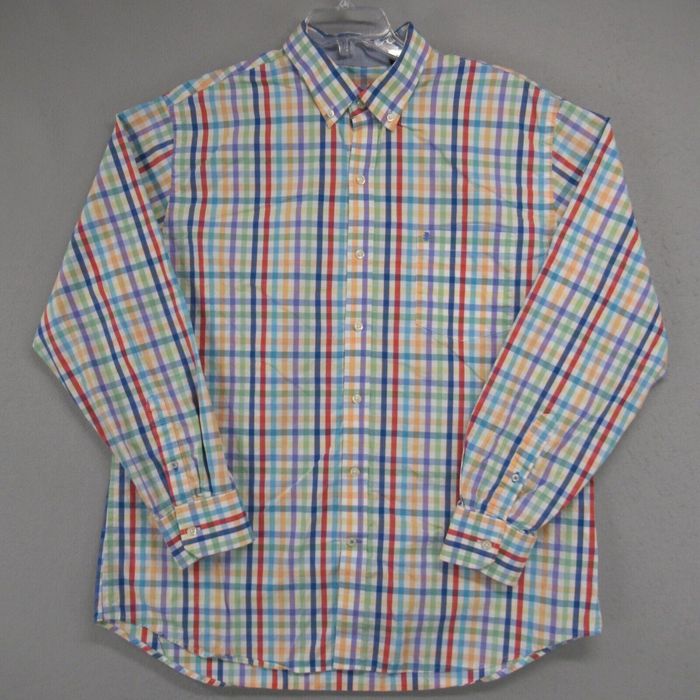 Izod Izod Premium Essentials Shirt Mens XL Button Down Long Sleeve ...