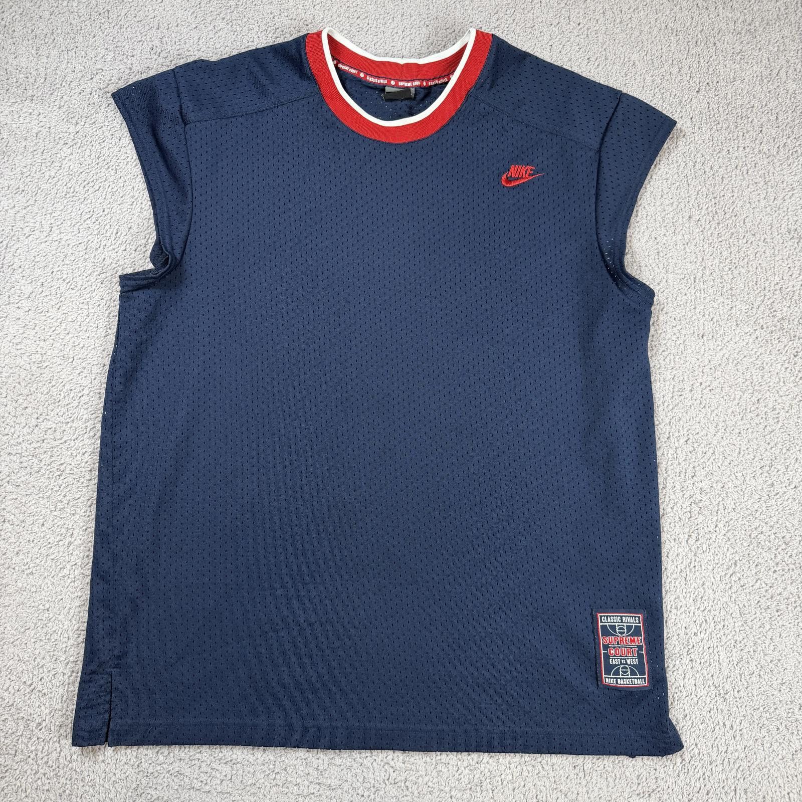 Nike Nike Y2K Supreme Court Classic Basketball Jersey Mesh Navy Size US XL / EU 56 / 4 - 1 Thumbnail
