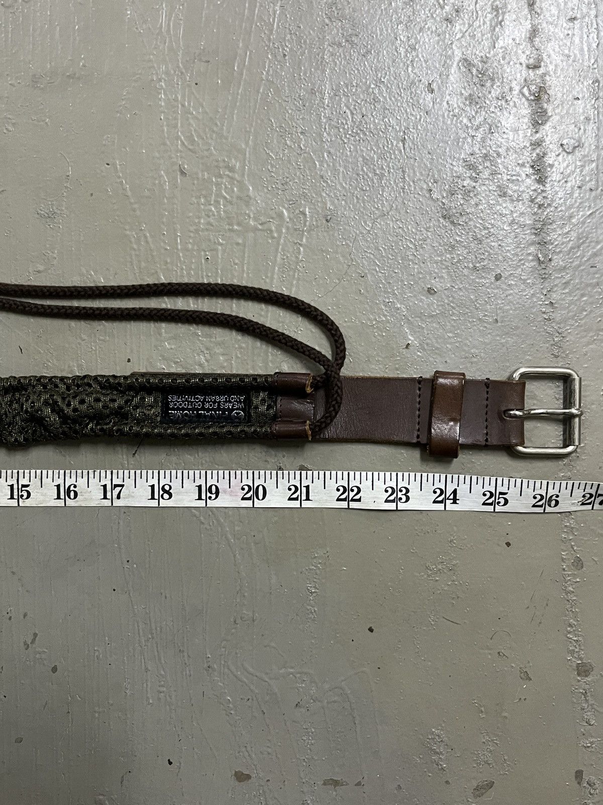 Final Home Final Home Issey Miyake Leather/Mesh Utility Tactical Belt Size ONE SIZE - 18 Thumbnail