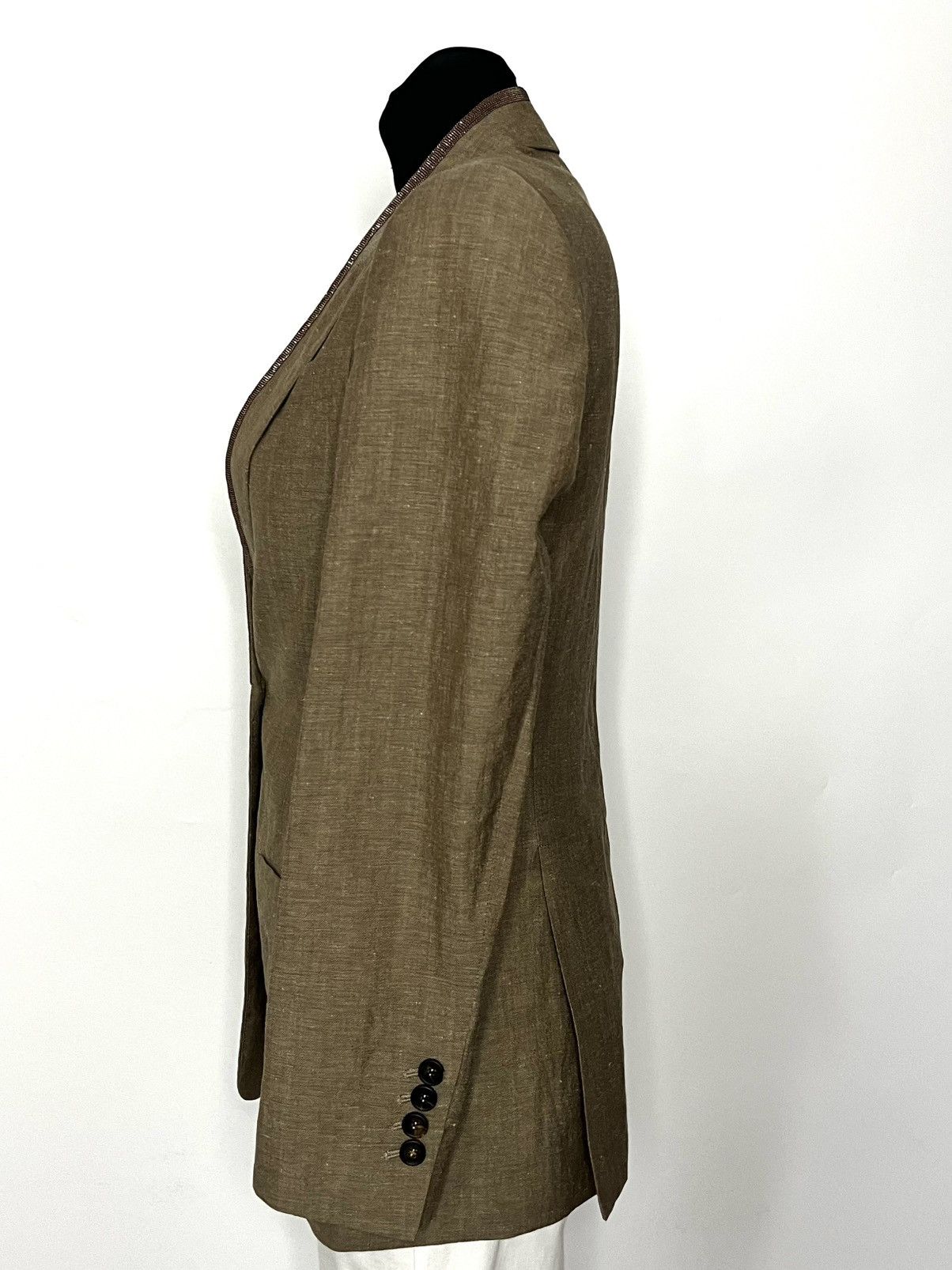 Brunello Cucinelli Italian premium brand jacket made of virgin wool and linen Size M / US 6-8 / IT 42-44 - 9 Thumbnail