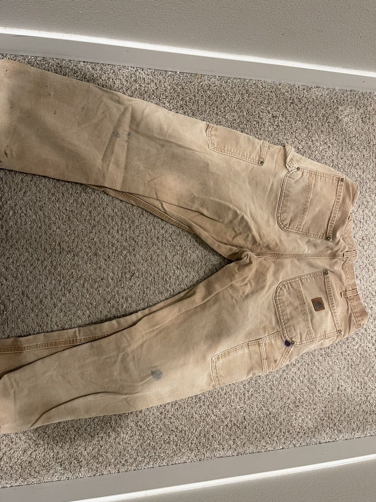 Carhartt × Vintage Carhart beige vintage Size US 33 - 2 Thumbnail