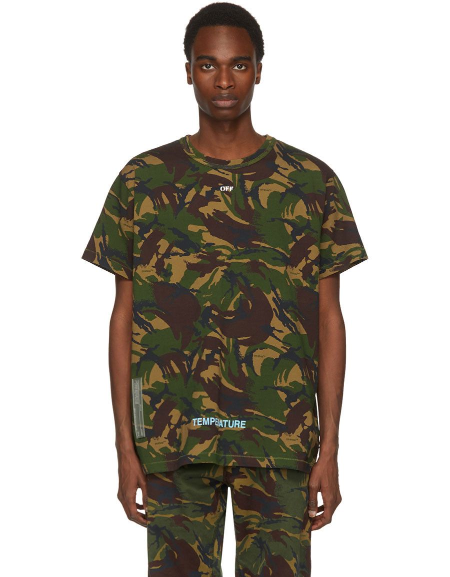 Off-White × Virgil Abloh OFF-WHITE c/o Virgil Abloh Camouflage Arrows T-Shirt - L Size US L / EU 52-54 / 3 - 2 Thumbnail