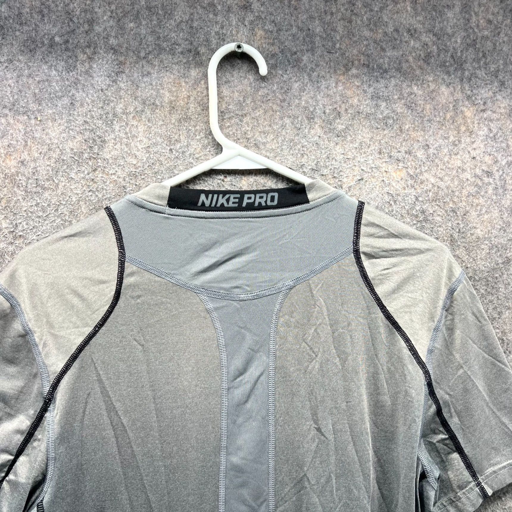 Nike Nike Pro Shirt Mens Small Gray Dri-Fit Compression Fitted Tee Size US S / EU 44-46 / 1 - 2 Thumbnail