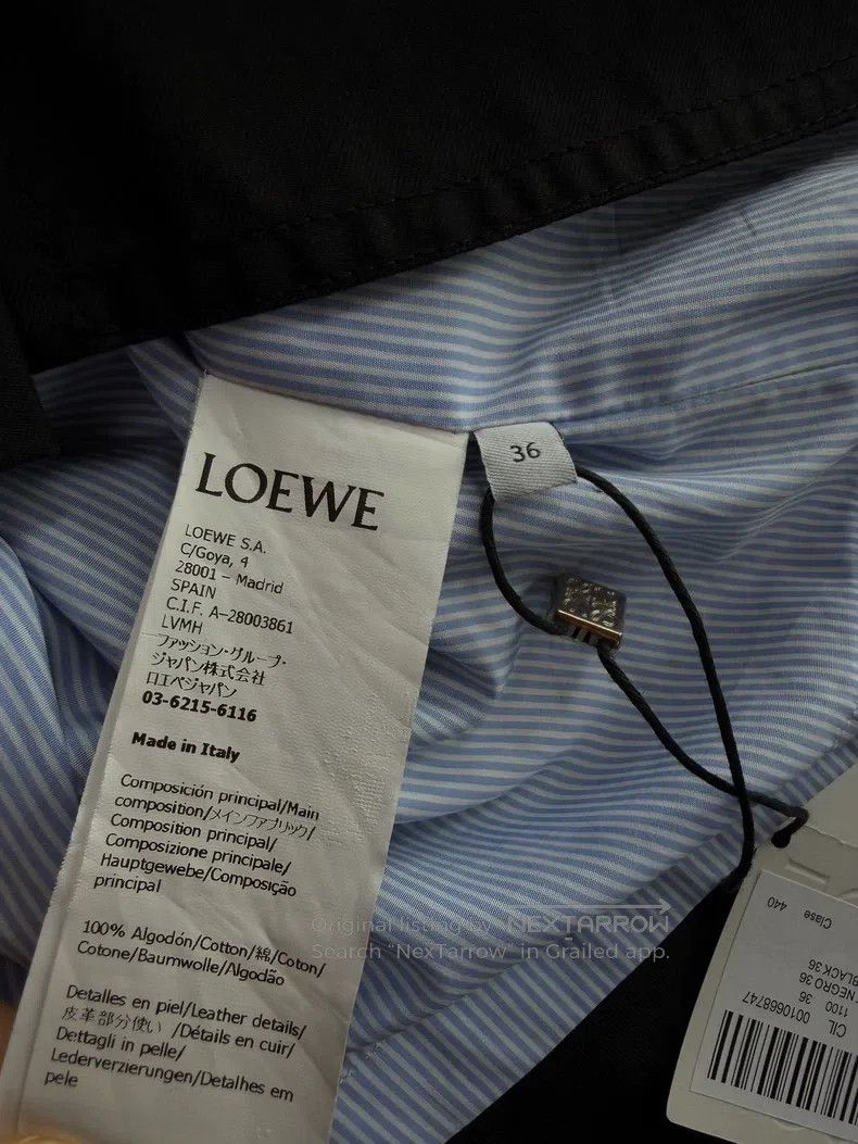 Loewe Loewe FW23 solid color logo patch single-breasted casual p Size XS / US 0-2 / IT 36-38 - 6 Thumbnail