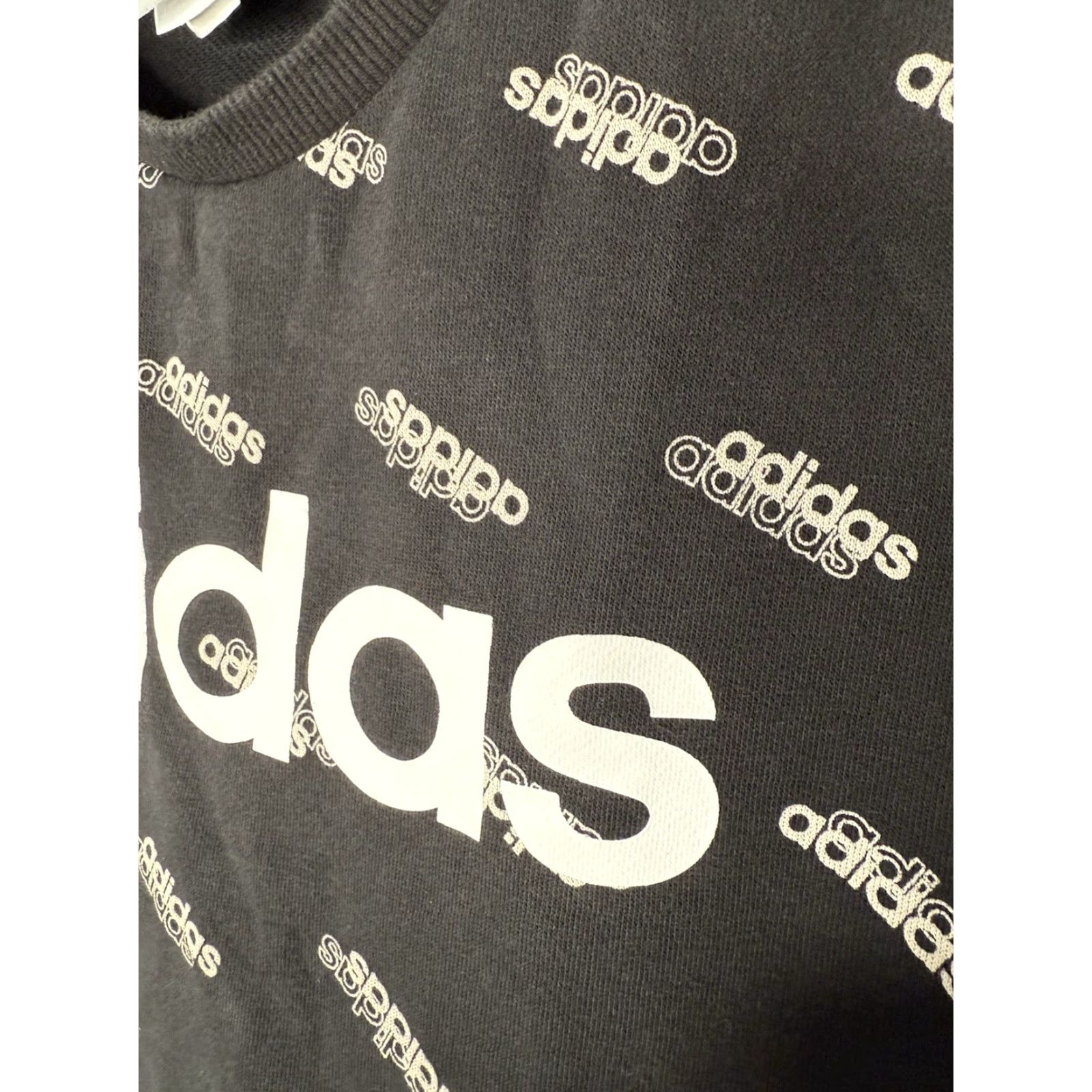 Adidas adidas Sweatshirt Mens Medium Crewneck Black Long Sleeve All Over Print Pullover Size US M / EU 48-50 / 2 - 3 Thumbnail