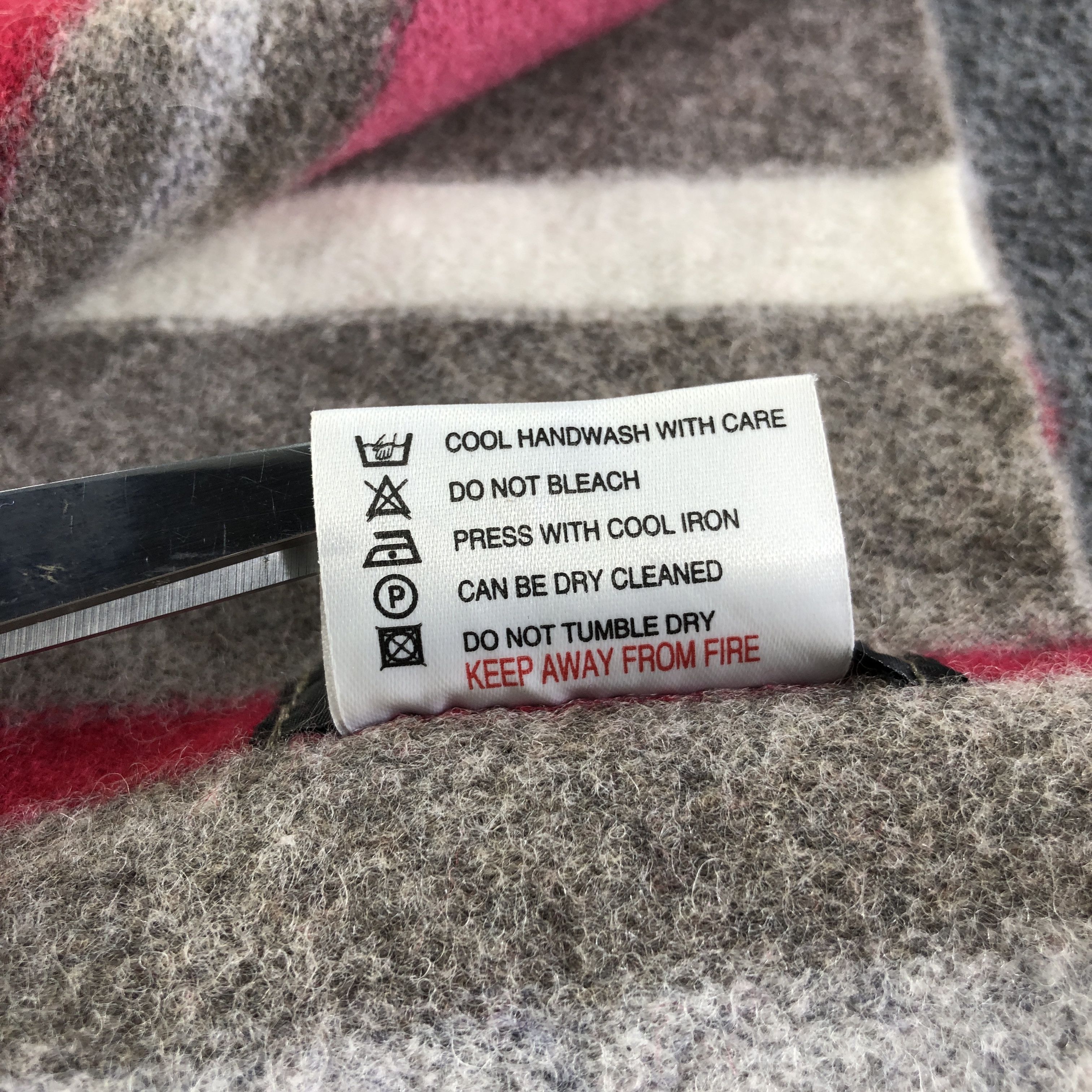 Vintage Glen Prince Striped Wool Scarf Muffler V2709 Size ONE SIZE - 5 Thumbnail