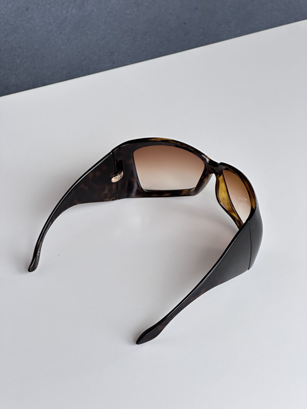 Gucci GUCCI Shield Mask Oversized Sunglasses Leopard GG 2961/S Y2K Size ONE SIZE - 11 Thumbnail