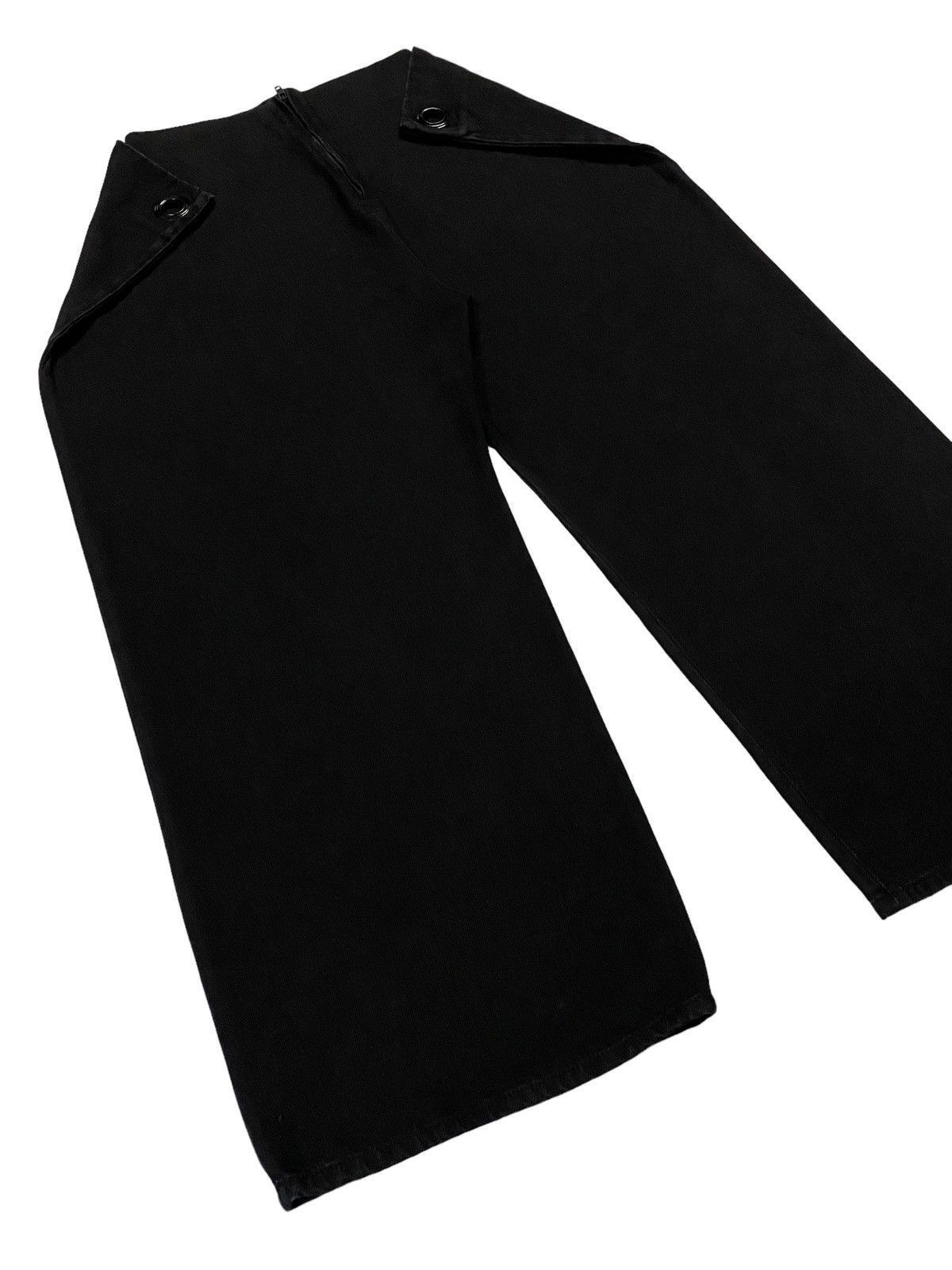 Maison Margiela Maison Margiela Black Baggy Wide Leg Jeans Size 26" / US 2 / IT 38 - 16 Thumbnail