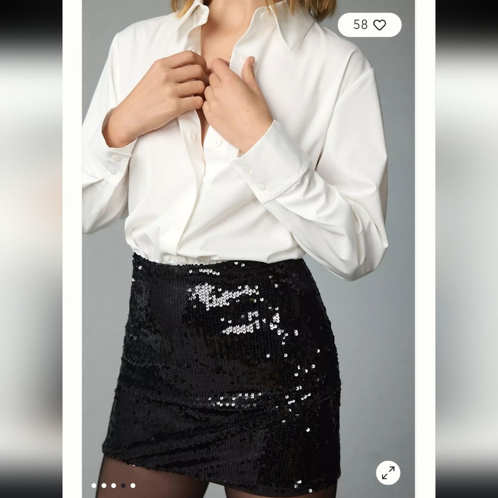 Anthropologie Mare Mare Anthropologie Sequin Twofer Mini Dress XS Size XS / US 0-2 / IT 36-38 - 5 Thumbnail