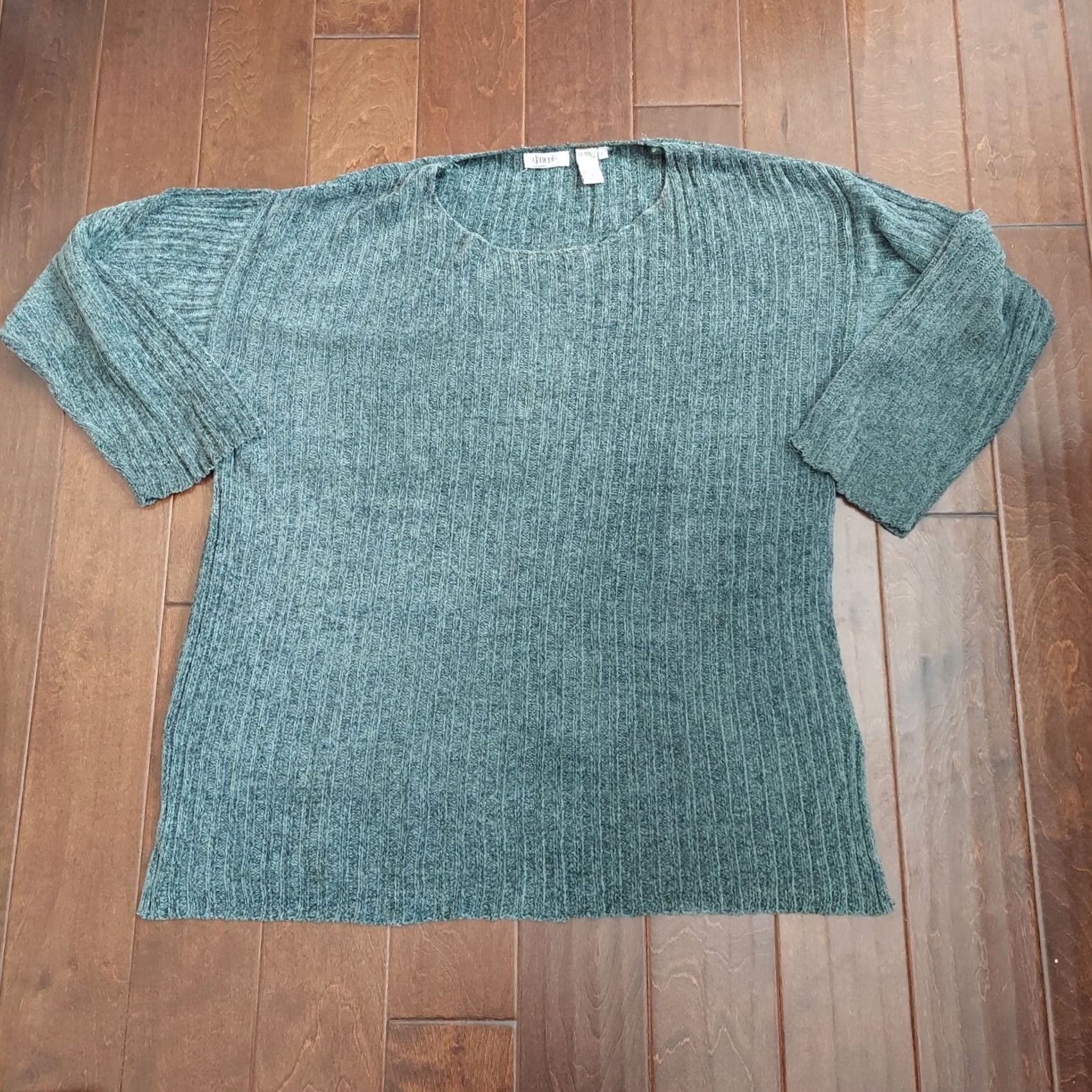 Vintage Spiegel Elements Exclusively Women's Green Long Sleeve Knit Sweater - L, Pullover, Regular Fit, Breathable, Rayon Acrylic, Spring Summer, Women Size L / US 10 / IT 46 - 4 Thumbnail