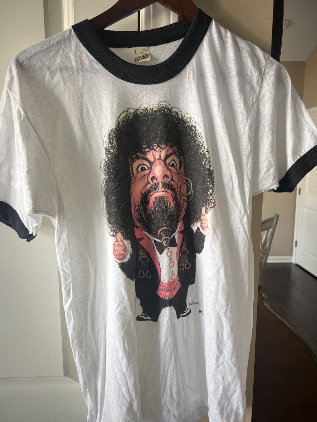 Vintage Vintage 1980s “Captain” Lou Albano WWF T-Shirt – Rare tee👊🎤 Size US L / EU 52-54 / 3 - 1 Thumbnail