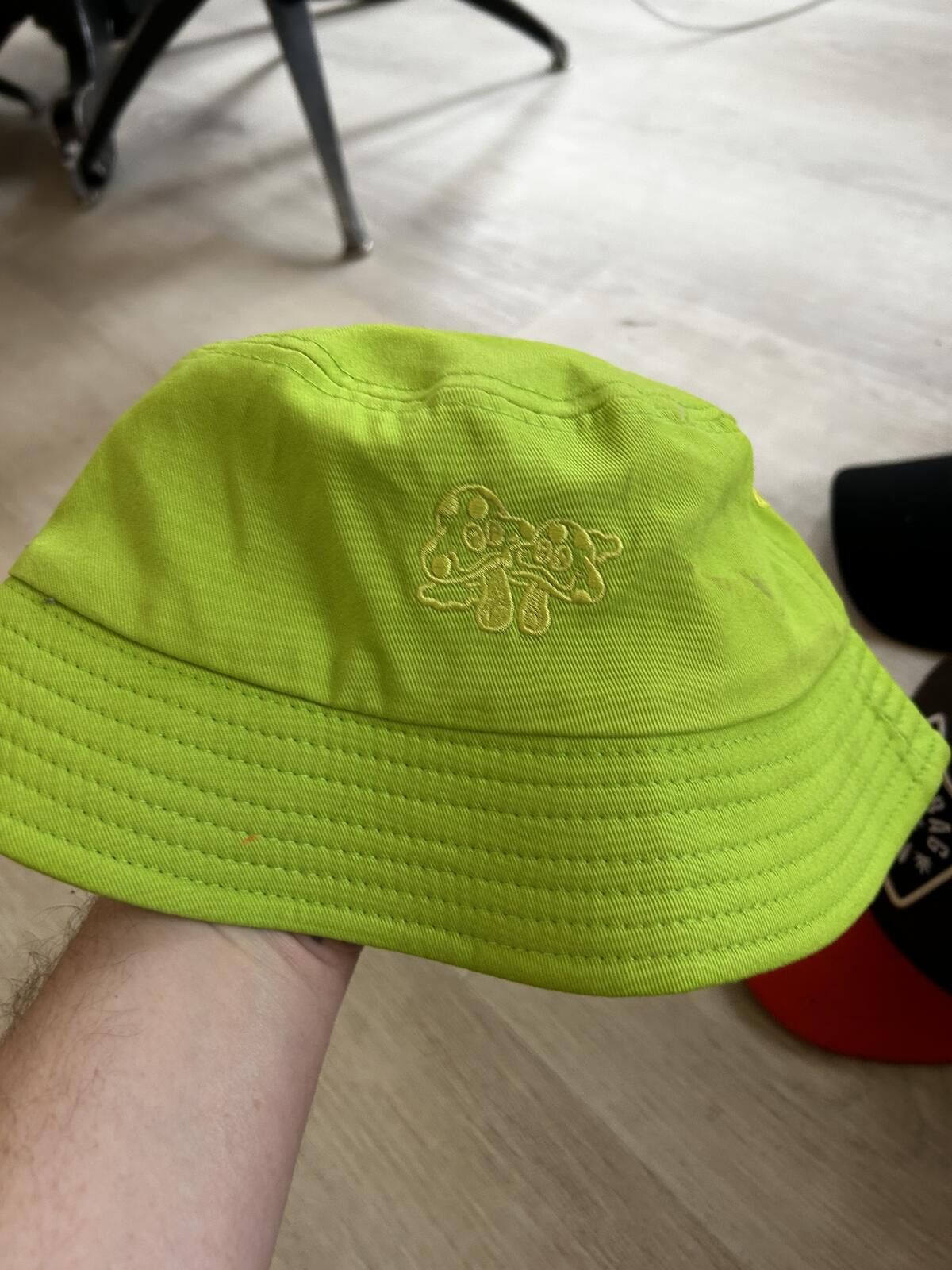 Other Dine Alone Records Toronto Lime Green Mushroom Bucket Hat Size ONE SIZE - 1 Thumbnail
